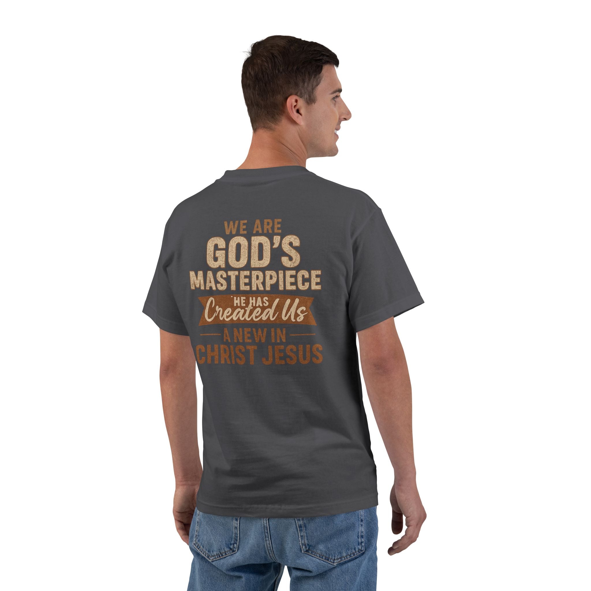God's Masterpiece Short-Sleeve T-Shirt - Ephesians 2:10, Christian Apparel, Faith-Based Fashion, Christian Encouragement, Gift for Believers