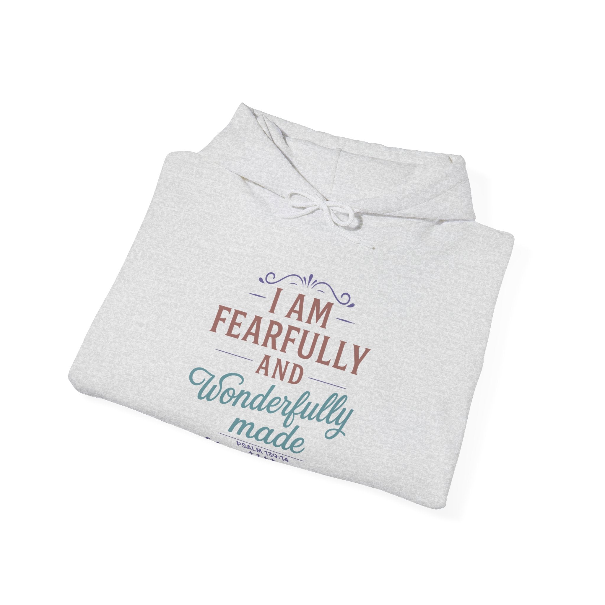 Fearfully and Wonderfully Made Hoodie, Psalm 139 14 Christian Hoodie, Inspirational Faith Hoodie, Gifts for Women, Redeemed Faith Apparel