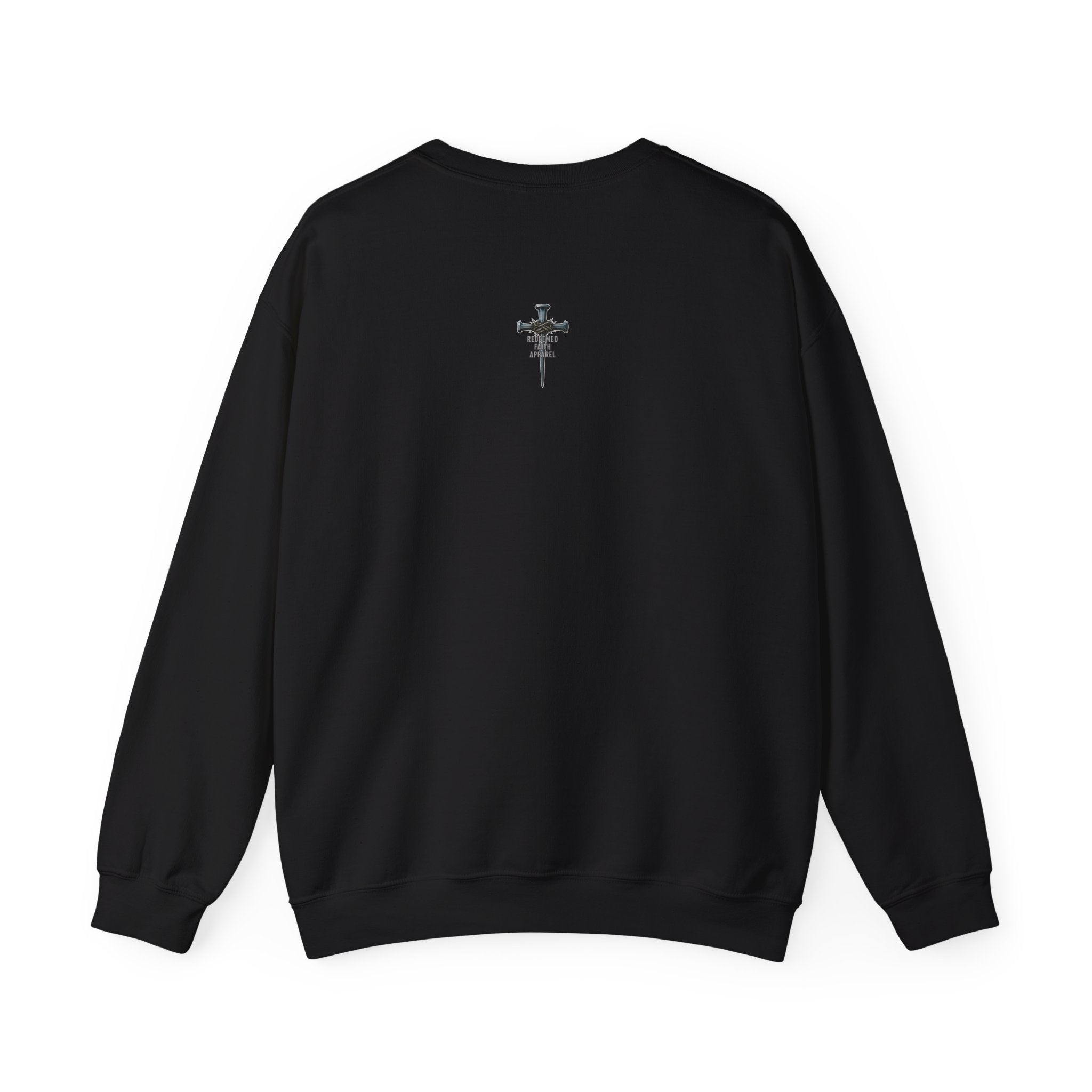 Christian Dad Shield Swestshirt, Smart Brave Warrior Wise Father, Man of God Dad Crewneck, Christian Father Gift, Redeemed Faith Apparel