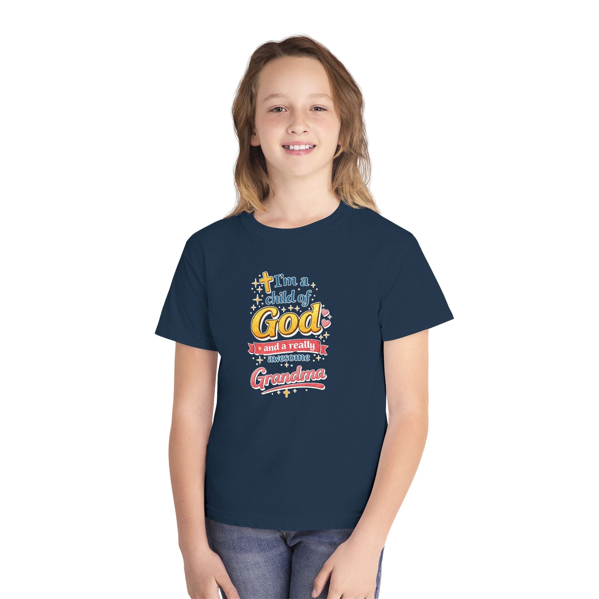 Im a Child of God Youth Shirt and Awesome Grandma, Christian Family Shirt Youth, Grandma Grandpa Mom Dad Shirt, Youth Christian Faith Shirt
