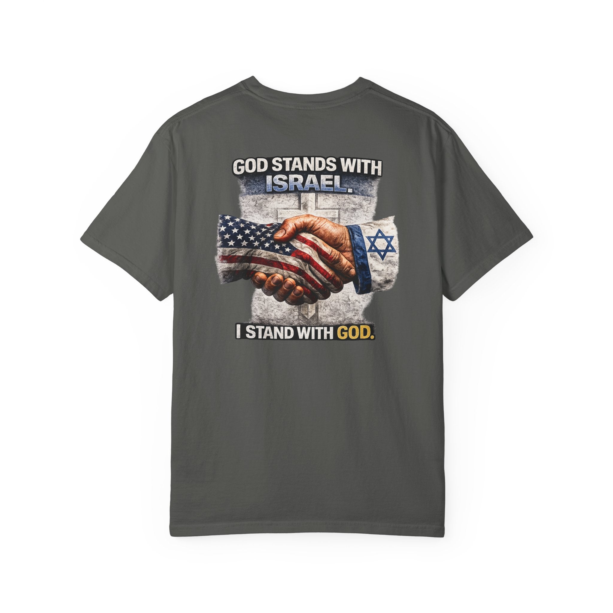 God Stands With Israel Christian Shirt, I Stand With God Faith Tee, Israel Support Christian Shirt, Christian Shirt, Redeemed Faith Apparel
