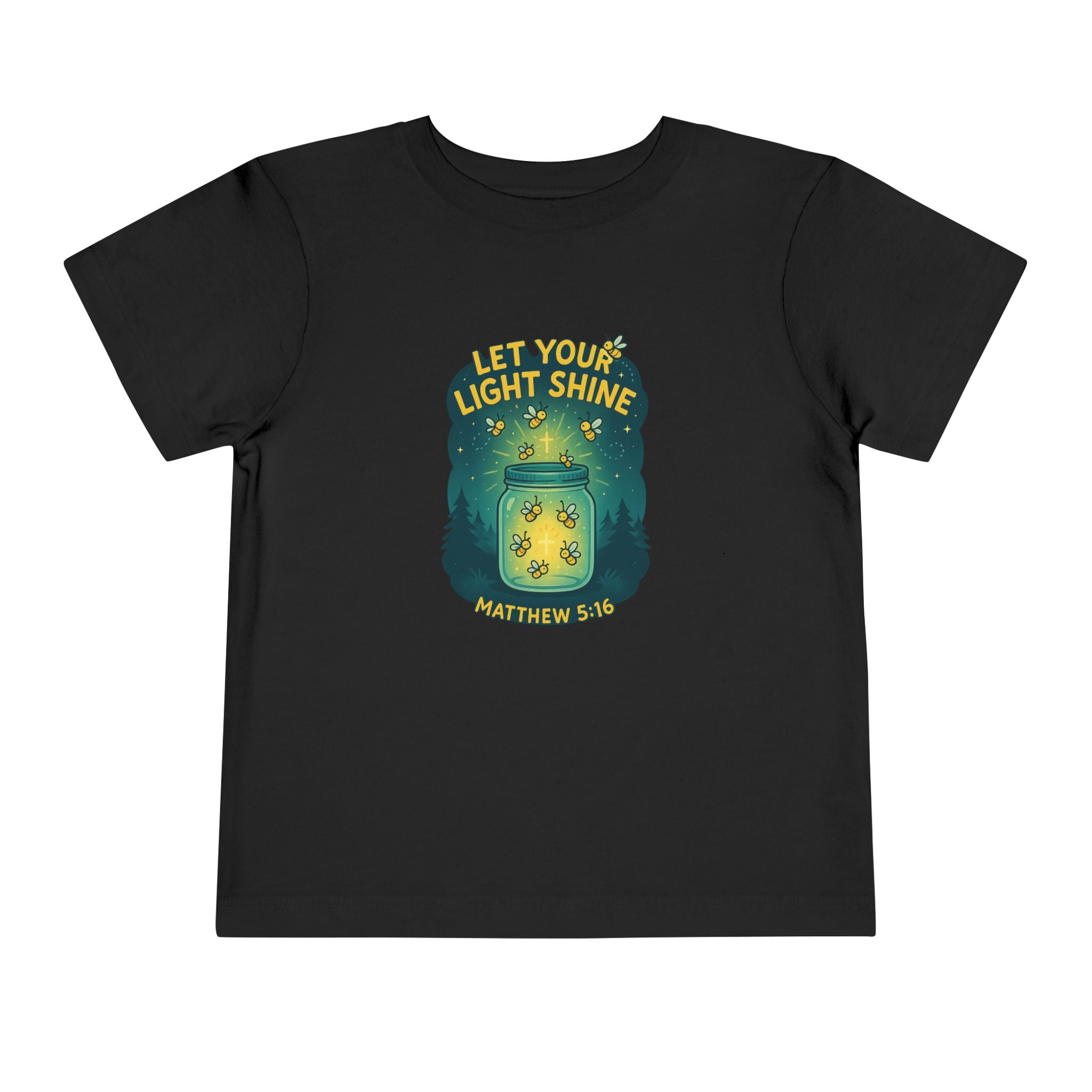 Let Your Light Shine Shirt for Toddlers, Kids Christian Shirt, Matthew 5 16 Shirt, Christian Toddler Shirt, Bible Verse Kids Gift, Redeemed Faith Apparel