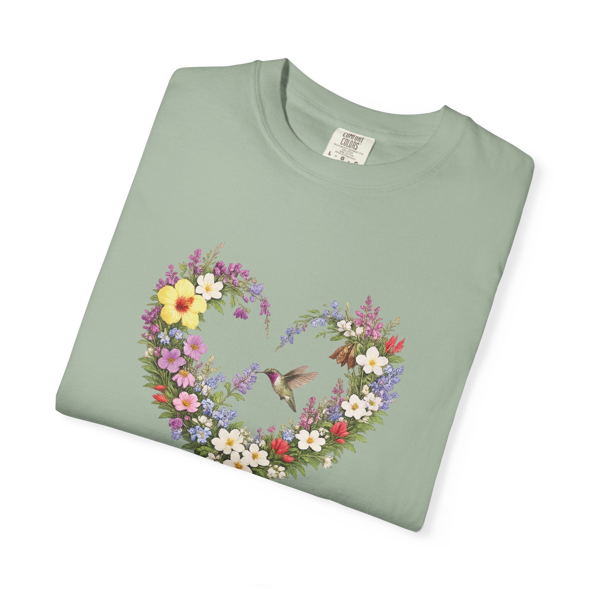 Gods Masterpiece Floral Heart T-shirt, Ephesians 2:10 Christian Shirt, Christian Women Gift, Wildflower Heart, Redeemed Faith Apparel