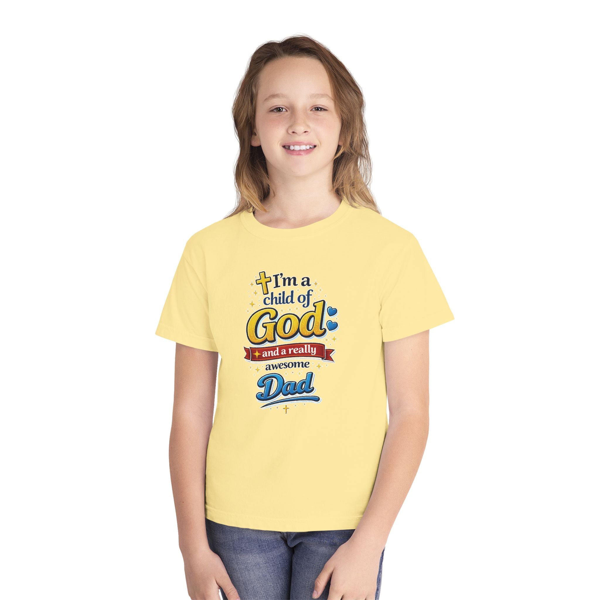 Im a Child of God Youth Shirt and Awesome Dad, Christian Family Shirt Youth, Grandma Grandpa Mom Dad Shirt, Youth Christian Faith Shirt