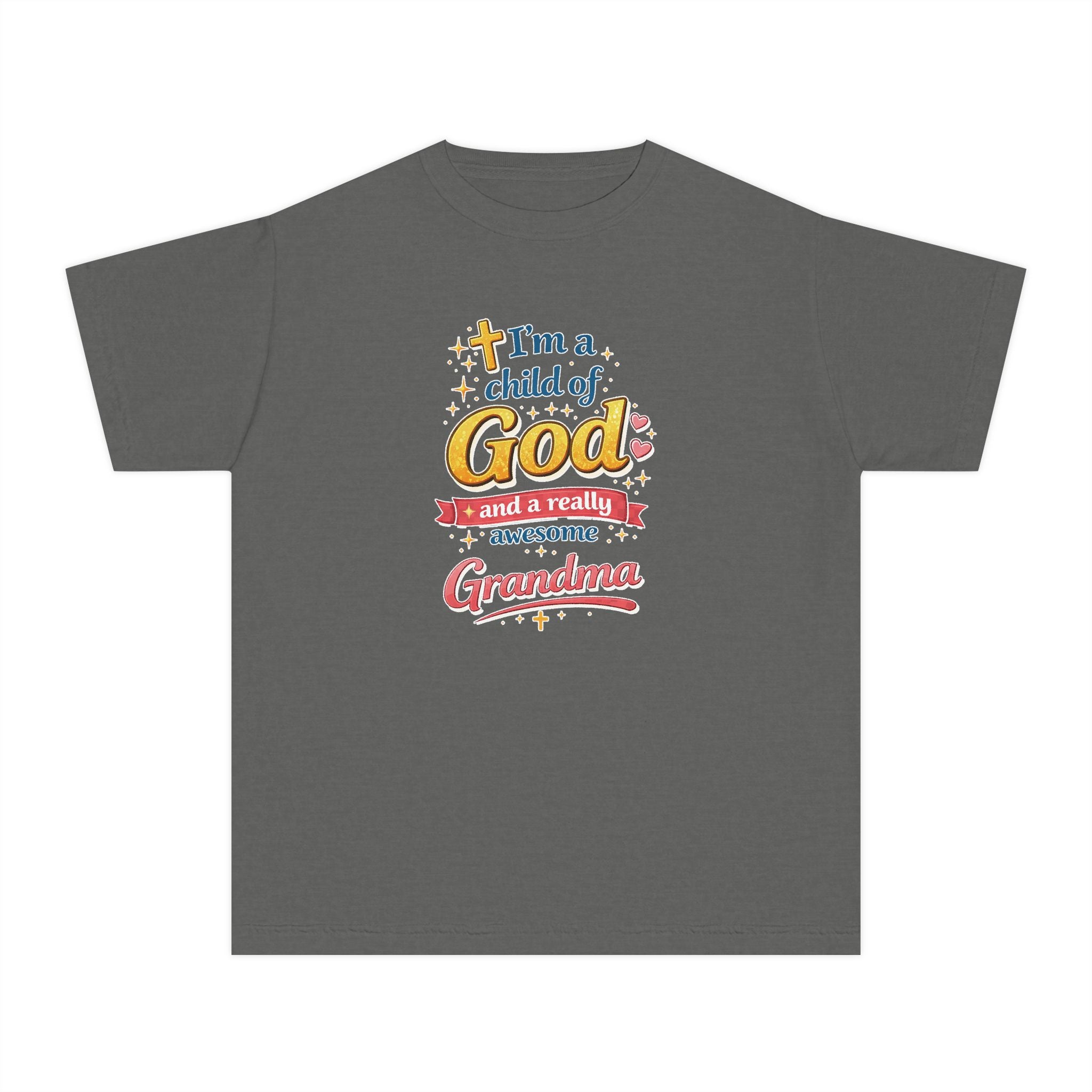 Im a Child of God Youth Shirt and Awesome Grandma, Christian Family Shirt Youth, Grandma Grandpa Mom Dad Shirt, Youth Christian Faith Shirt