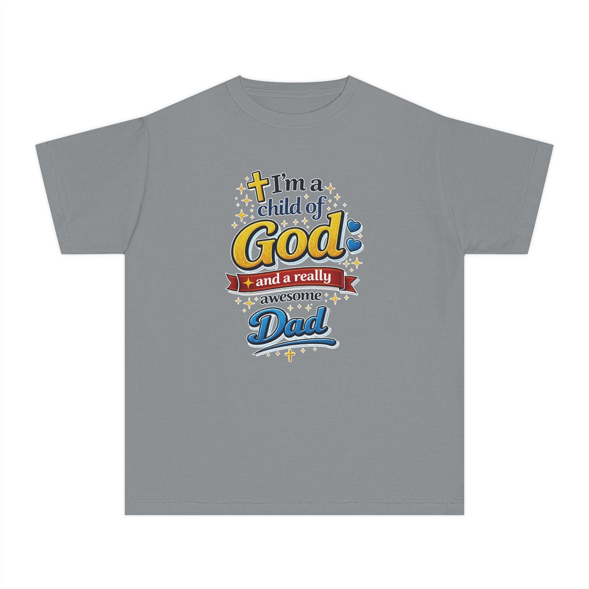 Im a Child of God Youth Shirt and Awesome Dad, Christian Family Shirt Youth, Grandma Grandpa Mom Dad Shirt, Youth Christian Faith Shirt