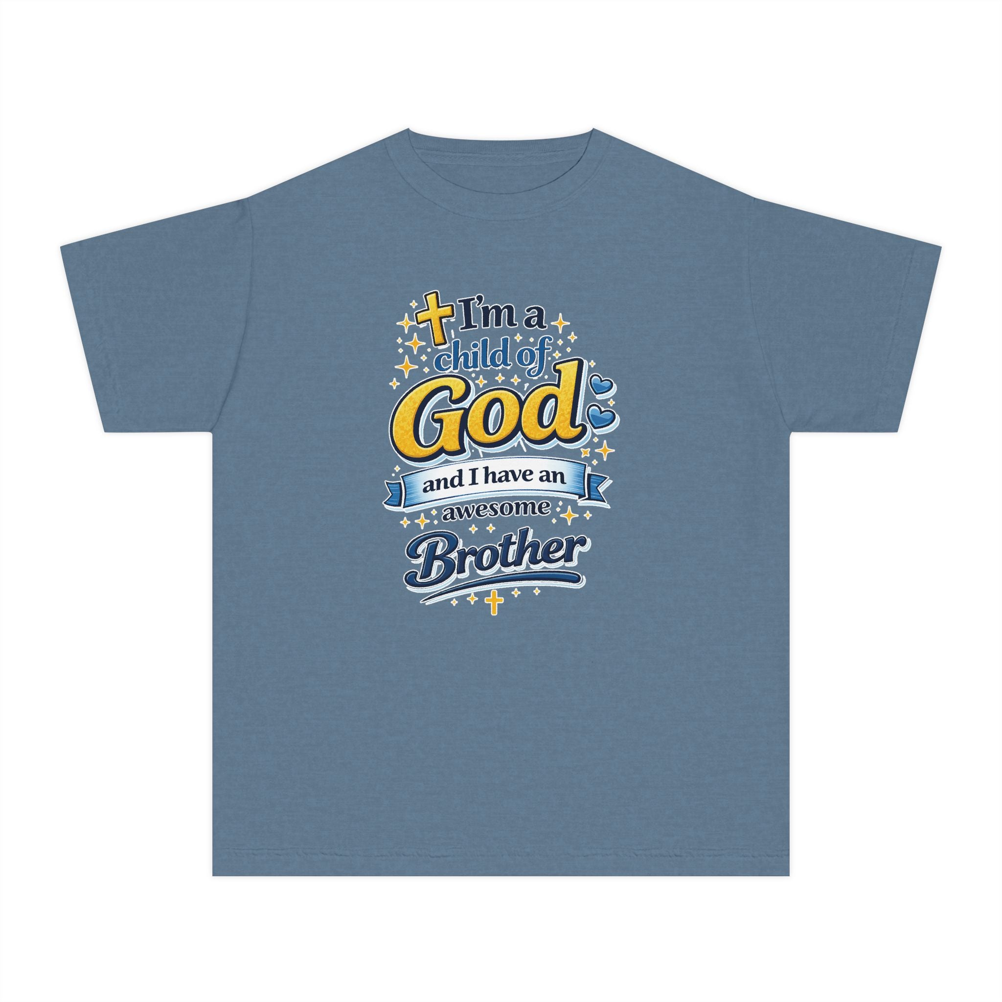 Im a Child of God Youth Shirt and Awesome Brother, Christian Family Shirt Youth, Brother Sister Mom Dad Shirt, Youth Christian Faith Shirt