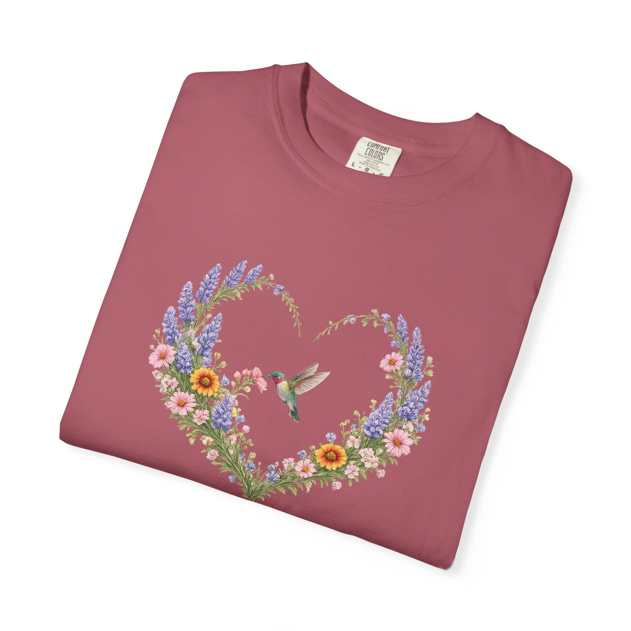 Happy Is She Who Has Believed Floral Tee, Luke 1:45 Shirt, Faith Shirt, Christian Women Gift, Wildflower Heart, Redeemed Faith Apparel