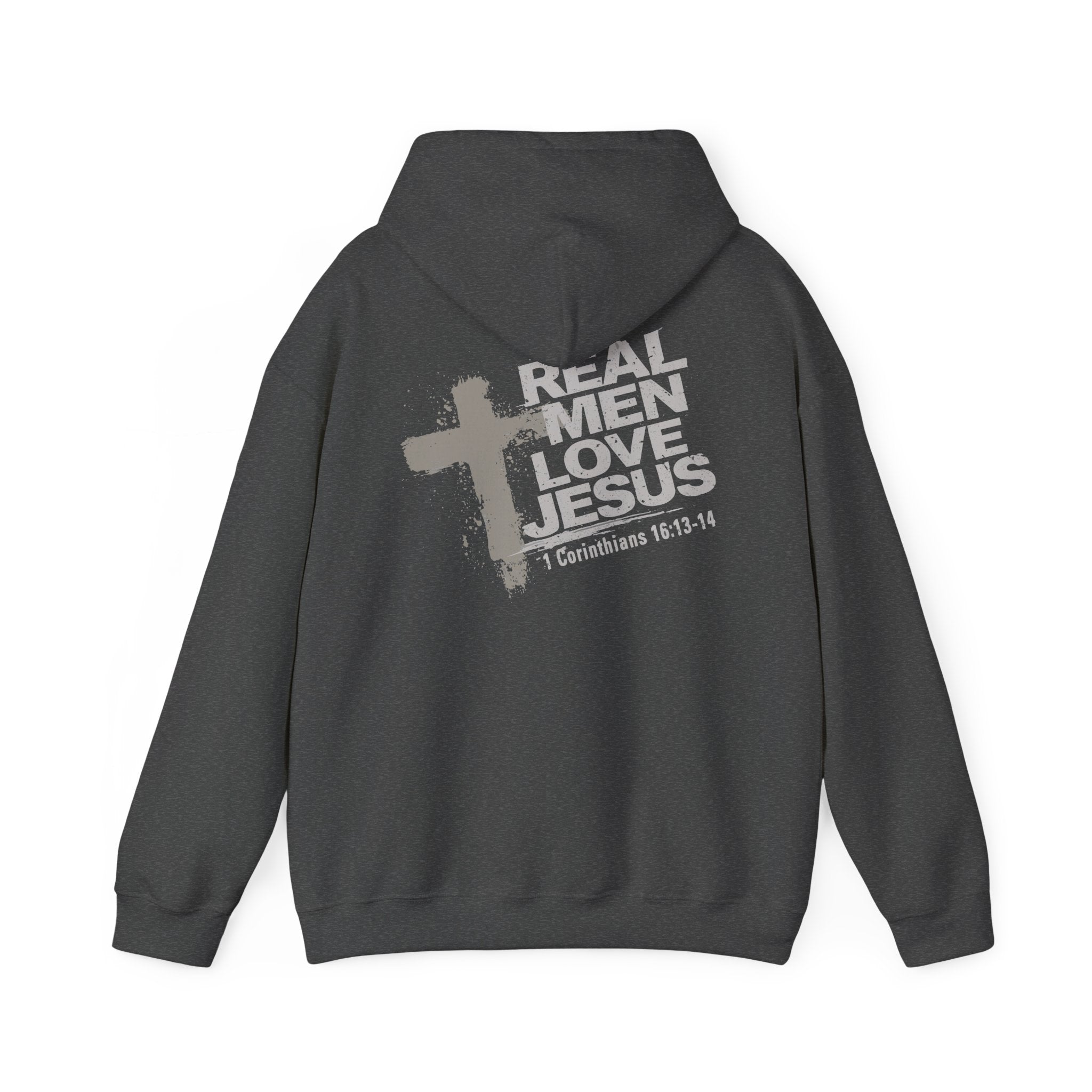 Real Men Love Jesus Hoodie, 1 Corinthians 16:13 Christian Hoodie, Christian Men's Sweatshirt, Pullover Hoodie, Redeemed Faith Apparel Tee