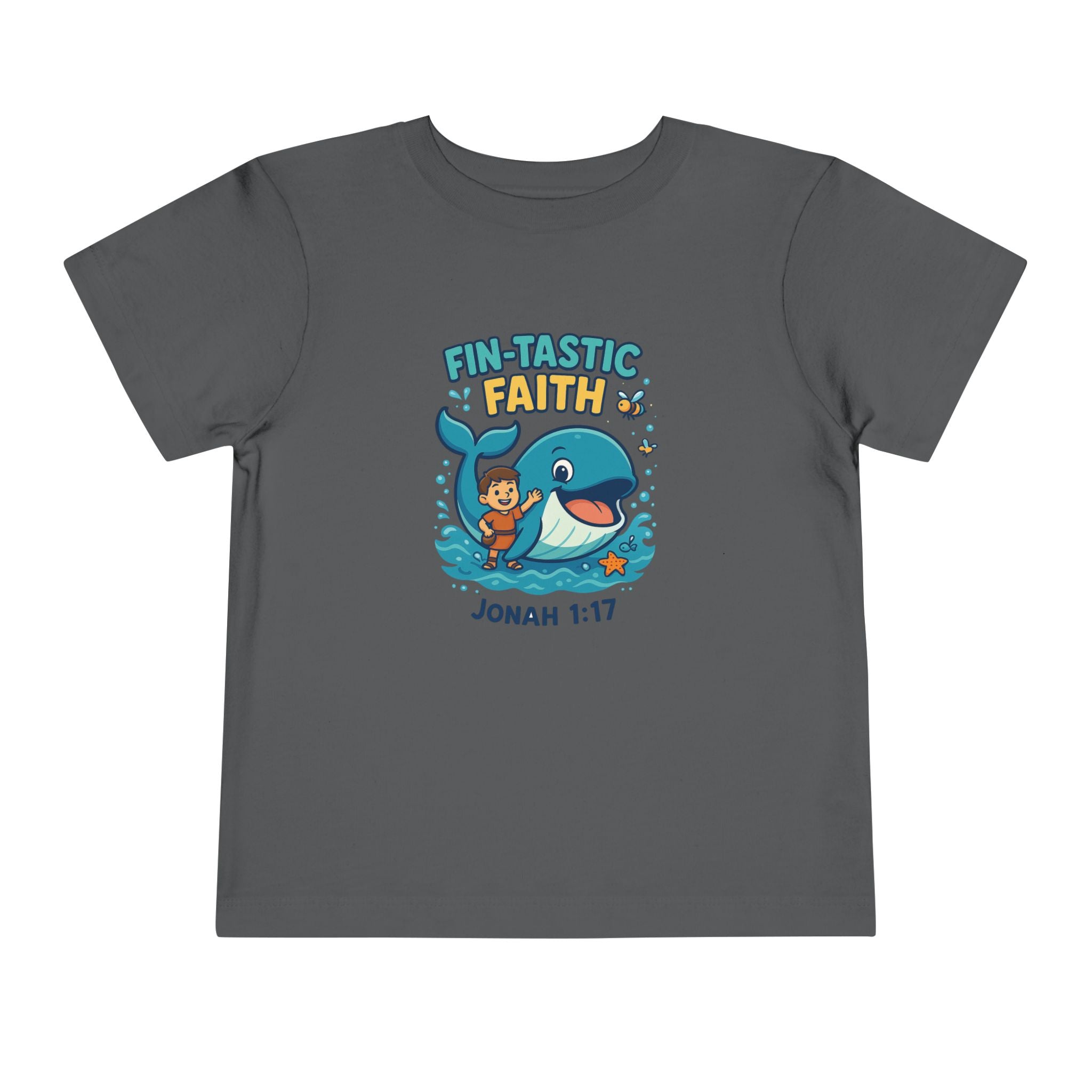 Kids Fin-Tastic Faith Shirt, Christian Kids T-Shirt, Jonah and the Whale, Bible Story Tee, Redeemed Faith Apparel