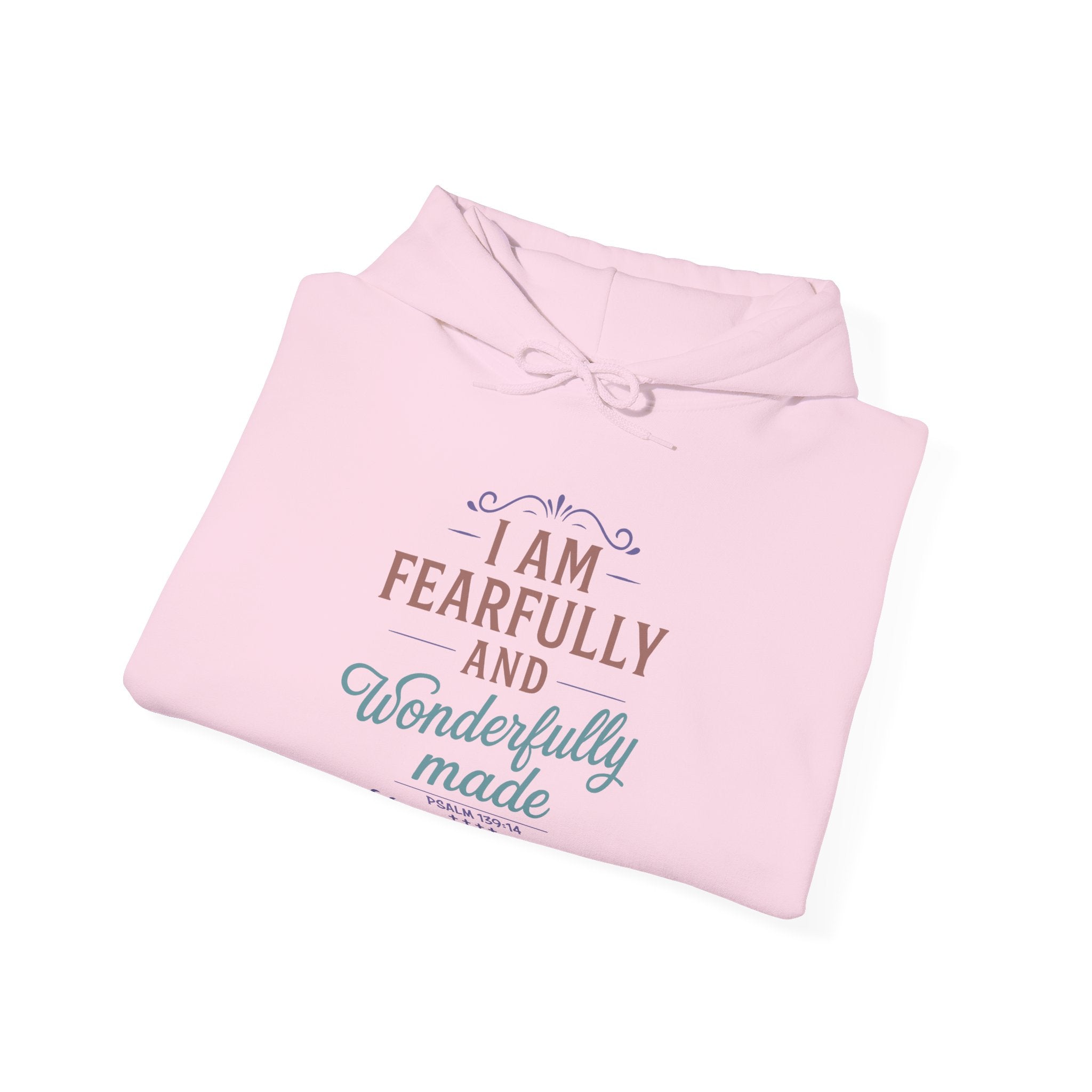 Fearfully and Wonderfully Made Hoodie, Psalm 139 14 Christian Hoodie, Inspirational Faith Hoodie, Gifts for Women, Redeemed Faith Apparel