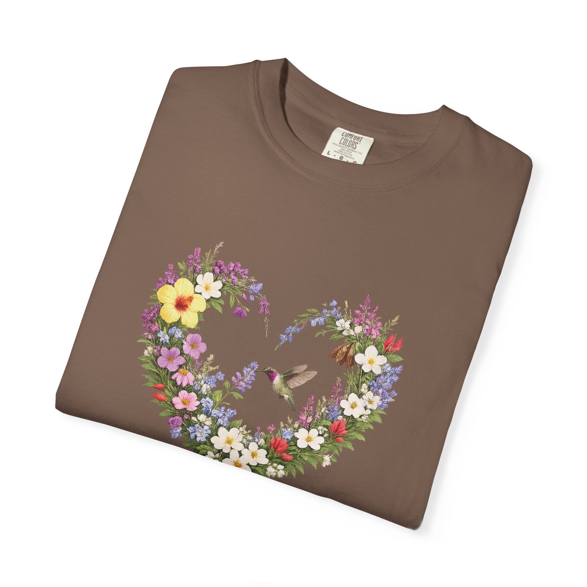 Gods Masterpiece Floral Heart T-shirt, Ephesians 2:10 Christian Shirt, Christian Women Gift, Wildflower Heart, Redeemed Faith Apparel