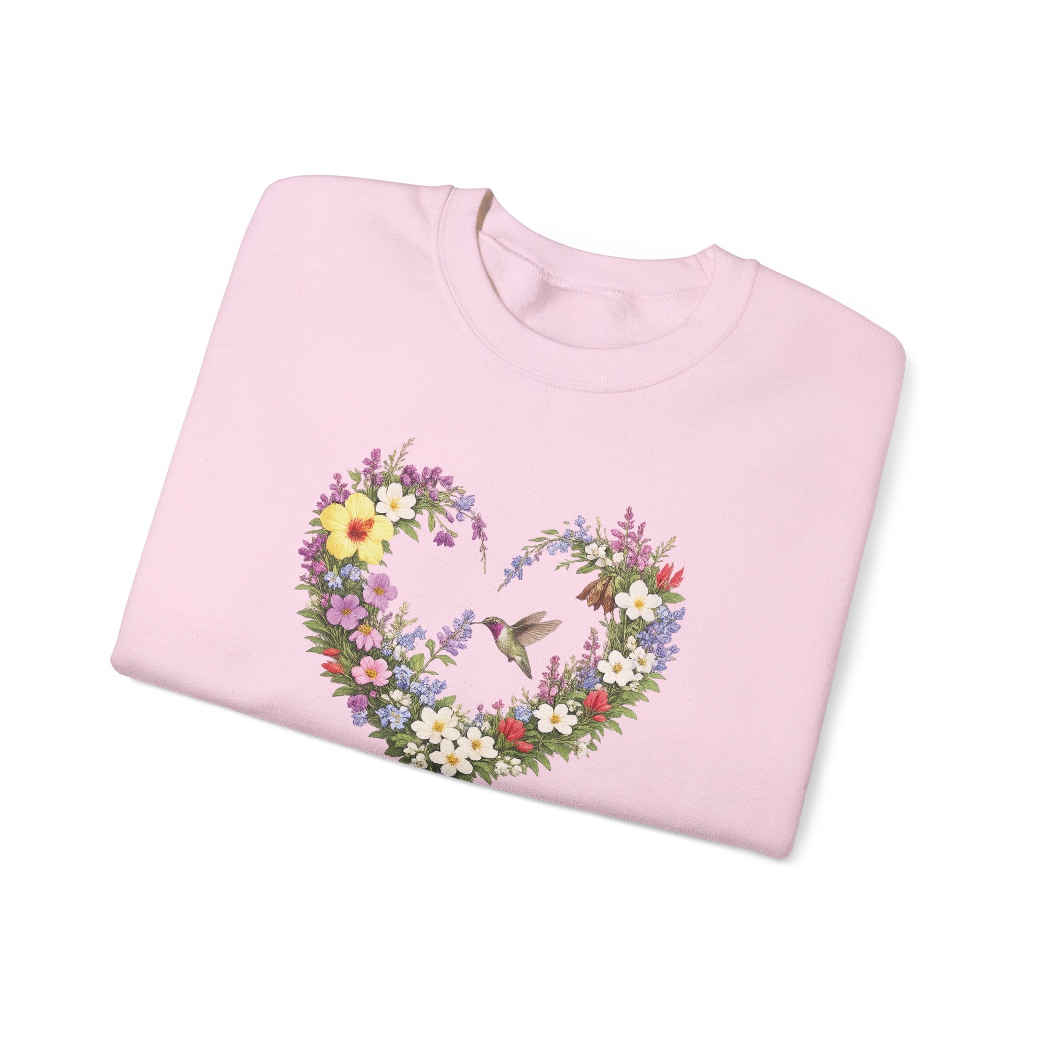 God’s Masterpiece Sweatshirt, Ephesians 2:10 Christian Floral Sweatshirt, Hummingbird Faith Womens Gift, Redeemed Faith Apparel