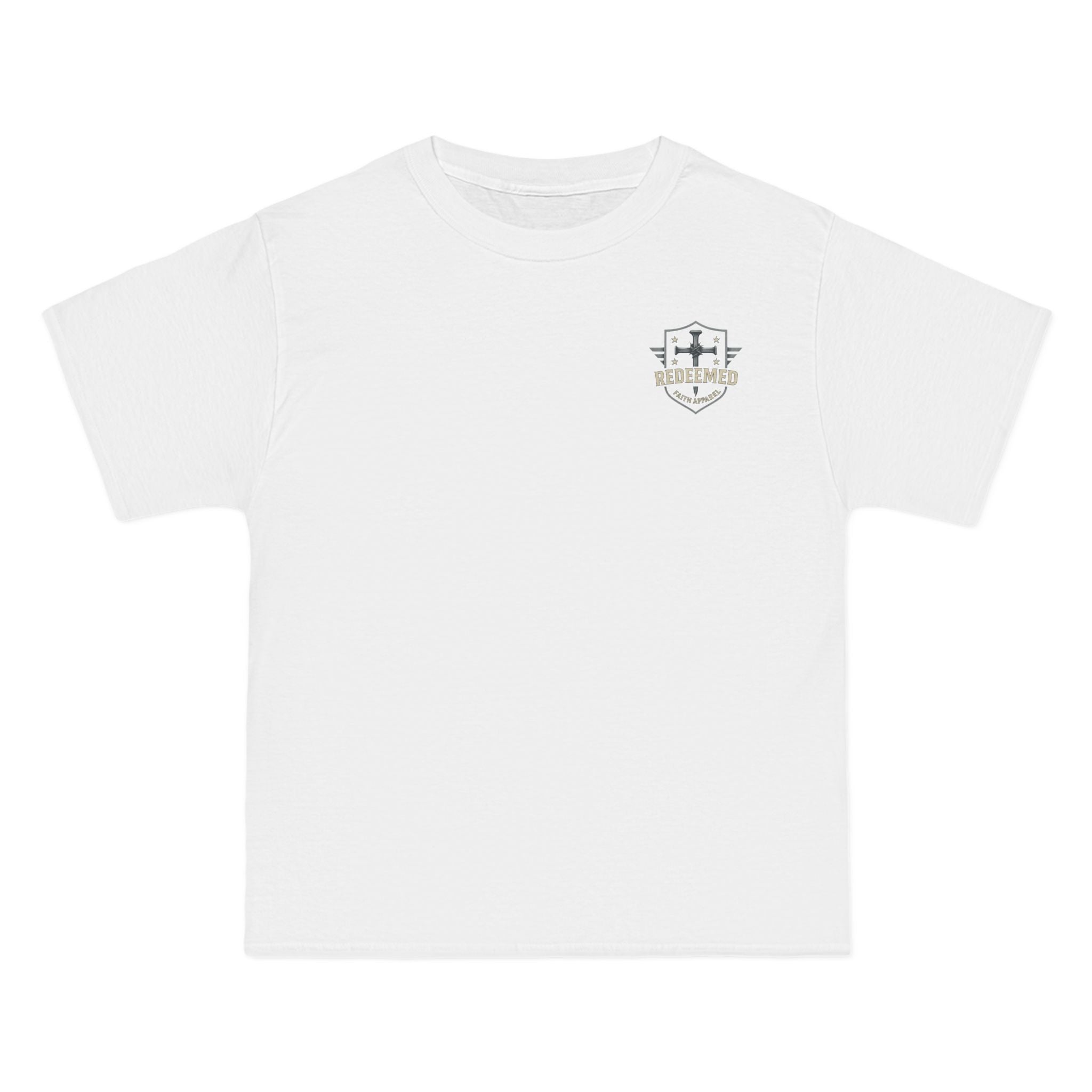 Redeemed Christian T-Shirt | Galatians 2:20 Shirt | Faith-Based Apparel | Cross Design | Religious Gift for Men & Women | Redeemed Faith Tee