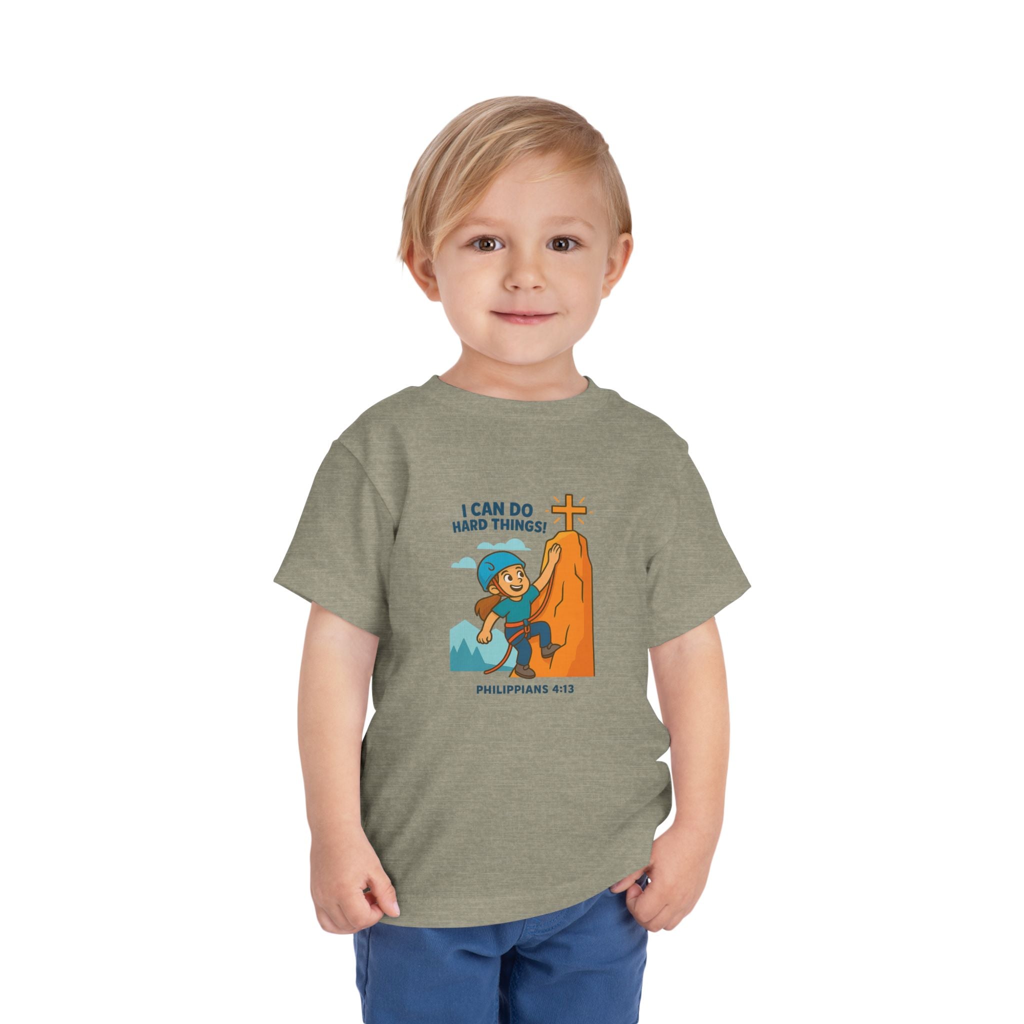 Kids Christian Shirt, I Can Do Hard Things Shirt, Philippians 4 13 Kids Shirt, Christian Kids Gift, Kids Bible Shirt, Redeemed Faith Apparel