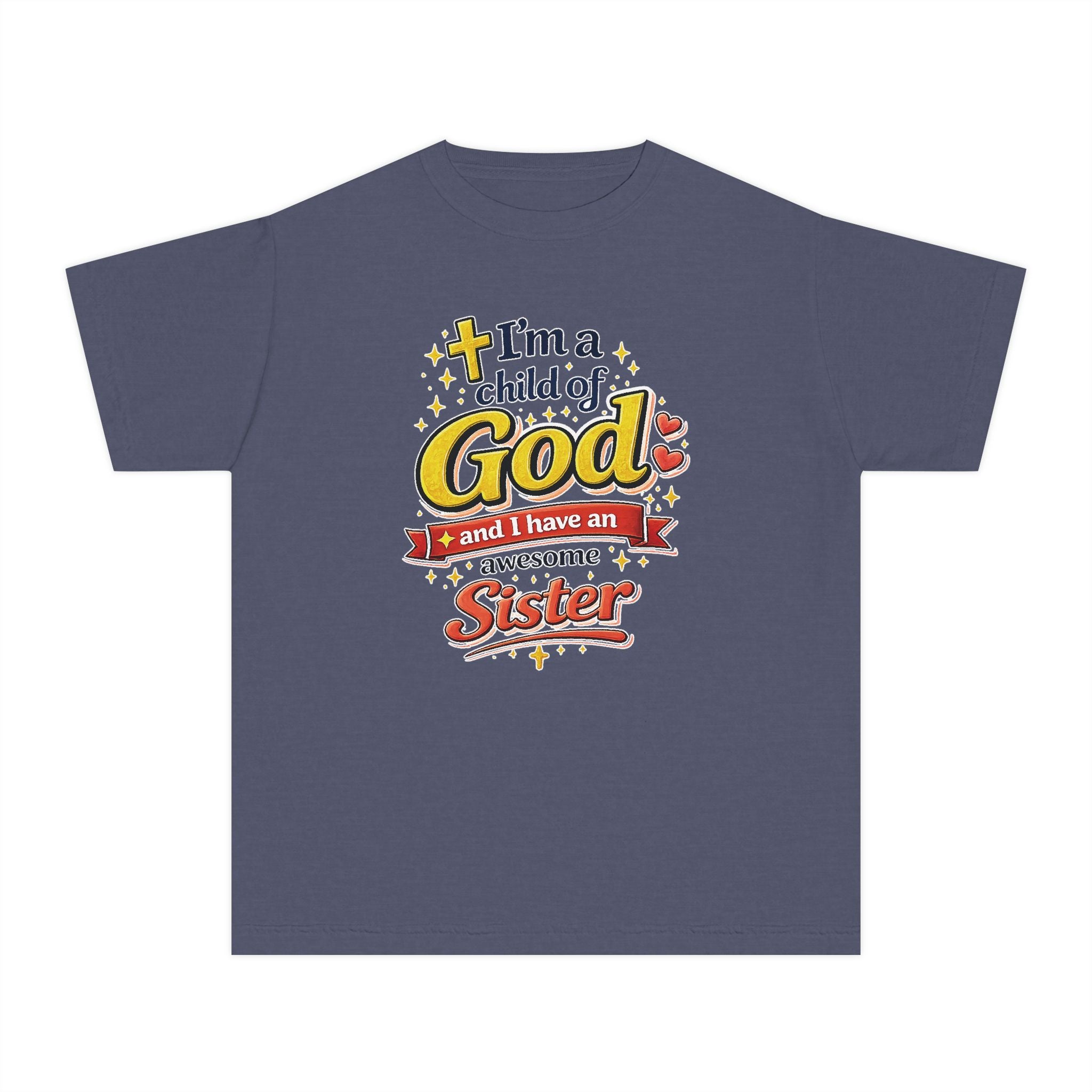 Im a Child of God Youth Shirt and Awesome Sister, Christian Family Shirt Youth, Brother Sister Mom Dad Shirt, Youth Christian Faith Shirt