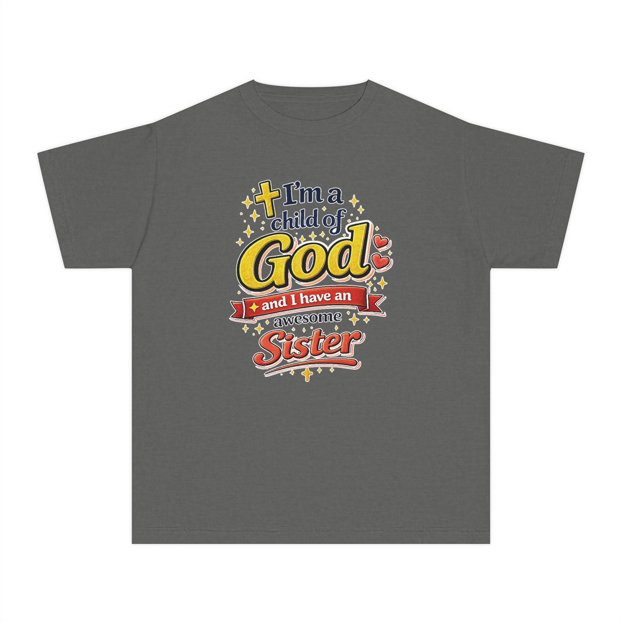 Im a Child of God Youth Shirt and Awesome Sister, Christian Family Shirt Youth, Brother Sister Mom Dad Shirt, Youth Christian Faith Shirt