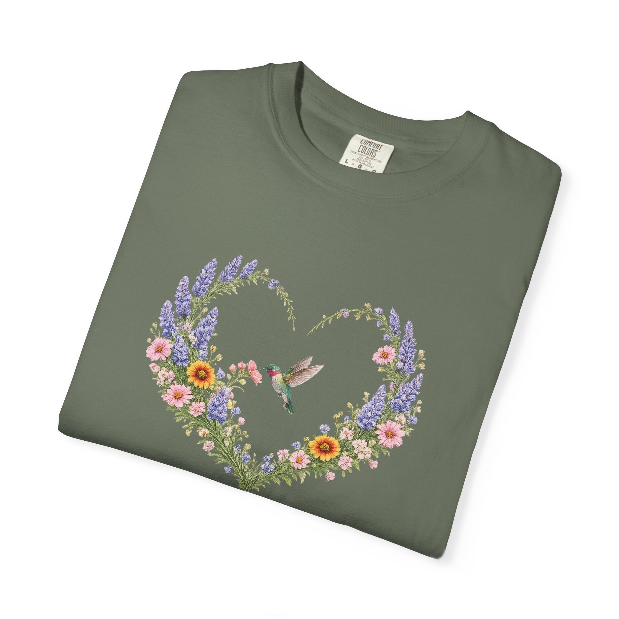 Happy Is She Who Has Believed Floral Tee, Luke 1:45 Shirt, Faith Shirt, Christian Women Gift, Wildflower Heart, Redeemed Faith Apparel