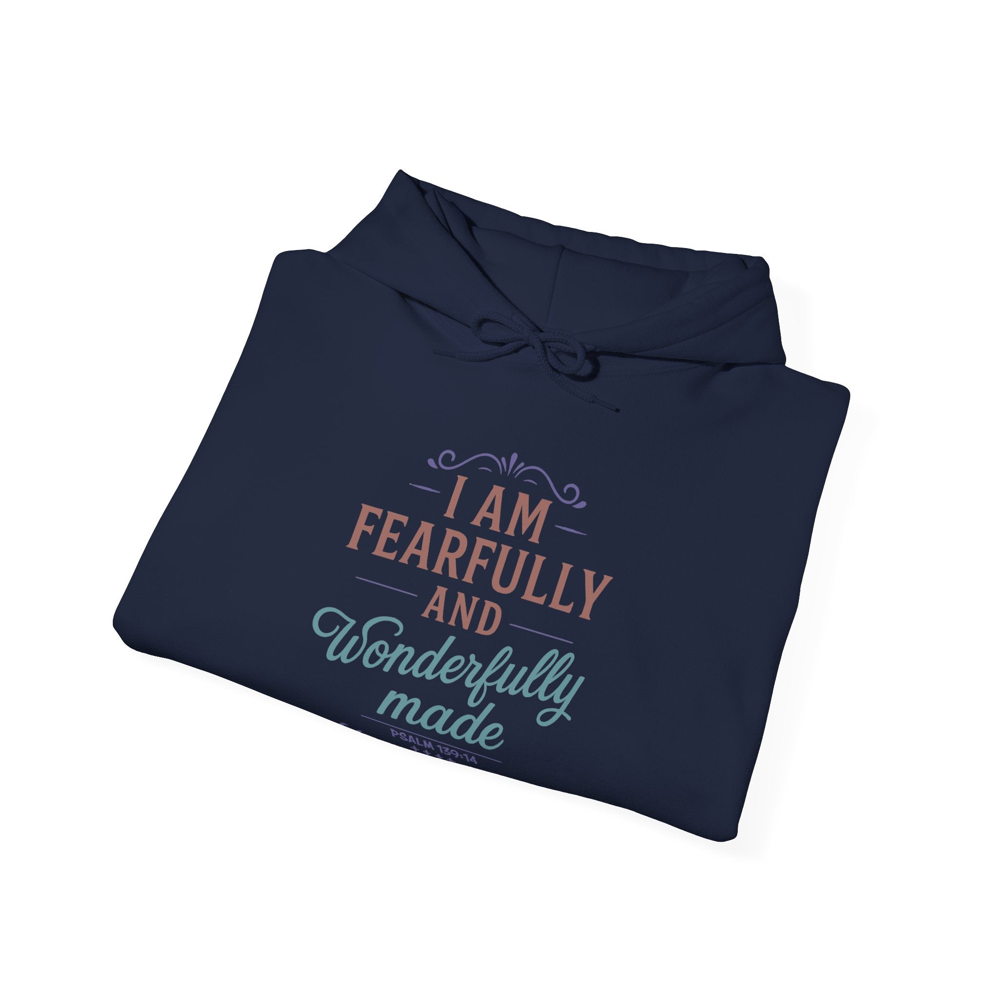 Fearfully and Wonderfully Made Hoodie, Psalm 139 14 Christian Hoodie, Inspirational Faith Hoodie, Gifts for Women, Redeemed Faith Apparel