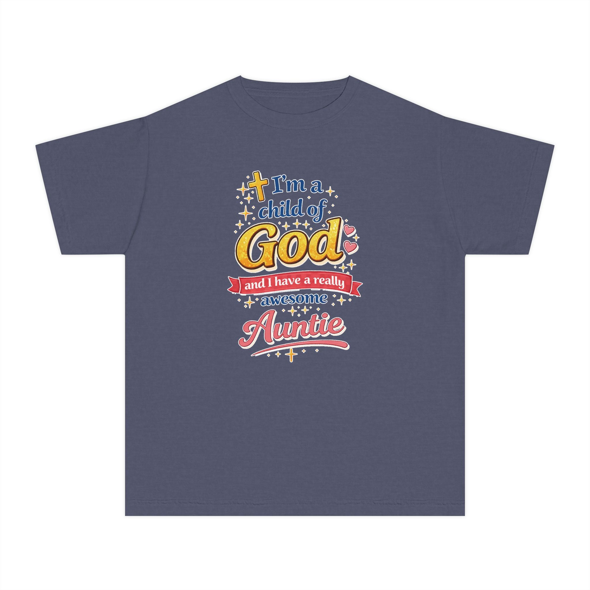 Im a Child of God Youth Shirt and Awesome Auntie, Christian Family Shirt Youth, Grandma Grandpa Mom Dad Shirt, Youth Christian Faith Shirt