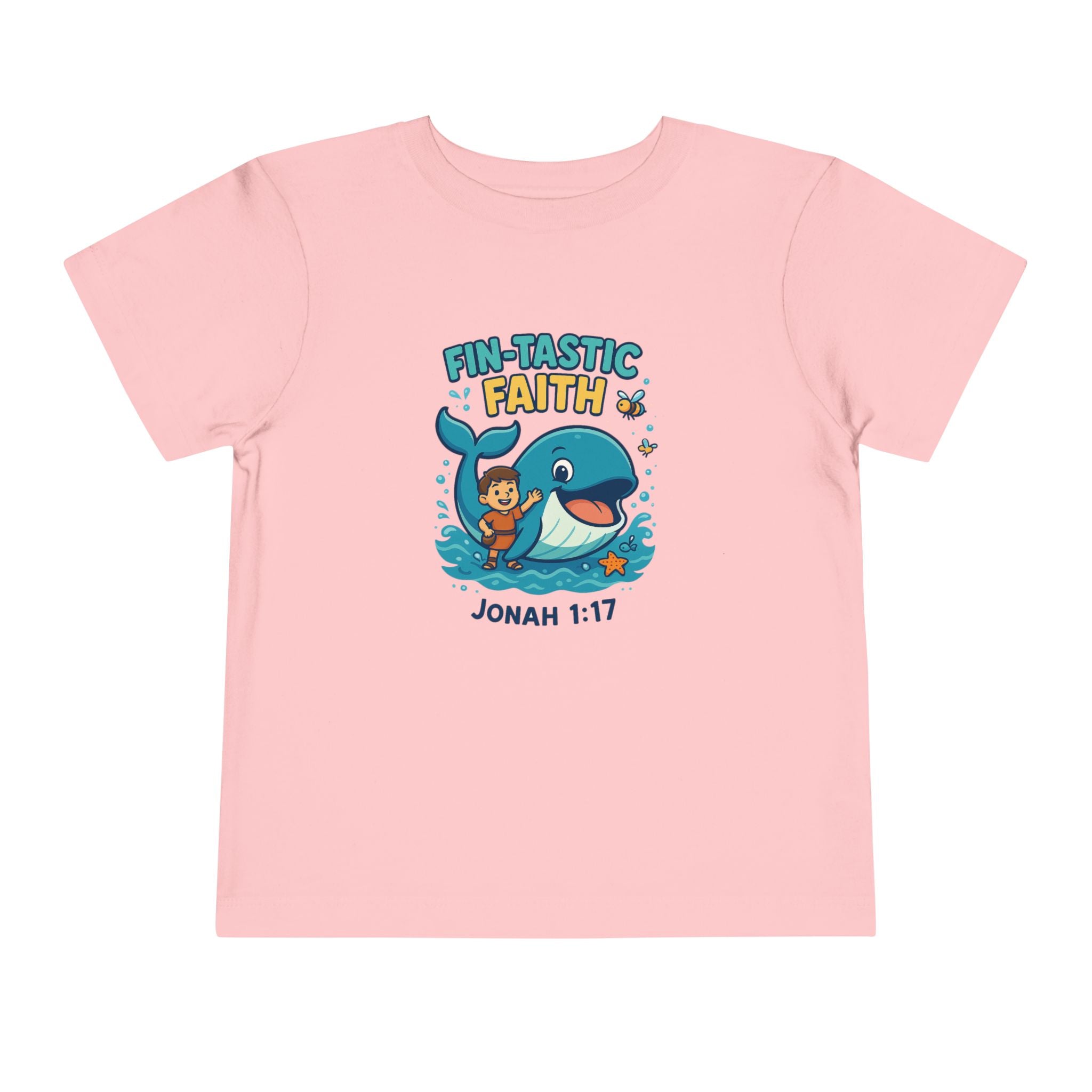 Kids Fin-Tastic Faith Shirt, Christian Kids T-Shirt, Jonah and the Whale, Bible Story Tee, Redeemed Faith Apparel