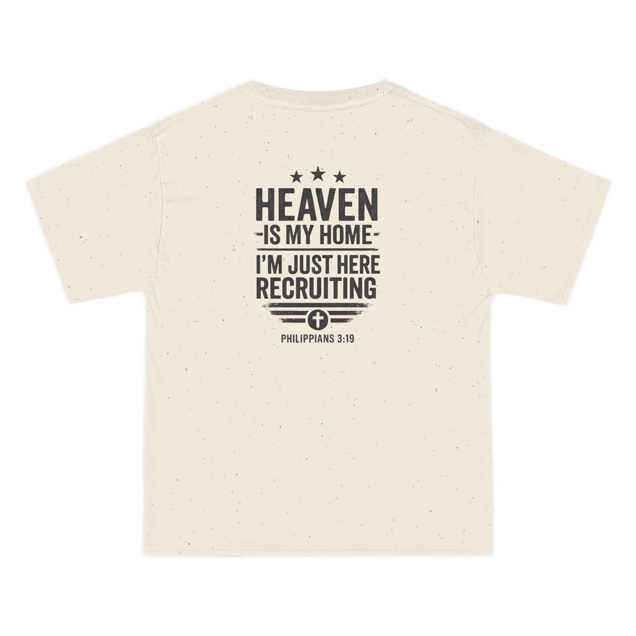 Heaven Is My Home Shirt - Philippians 3:19 Christian Recruiting Tee, Evangelism Faith T-Shirt, Inspirational Shirt, Perfect for Church