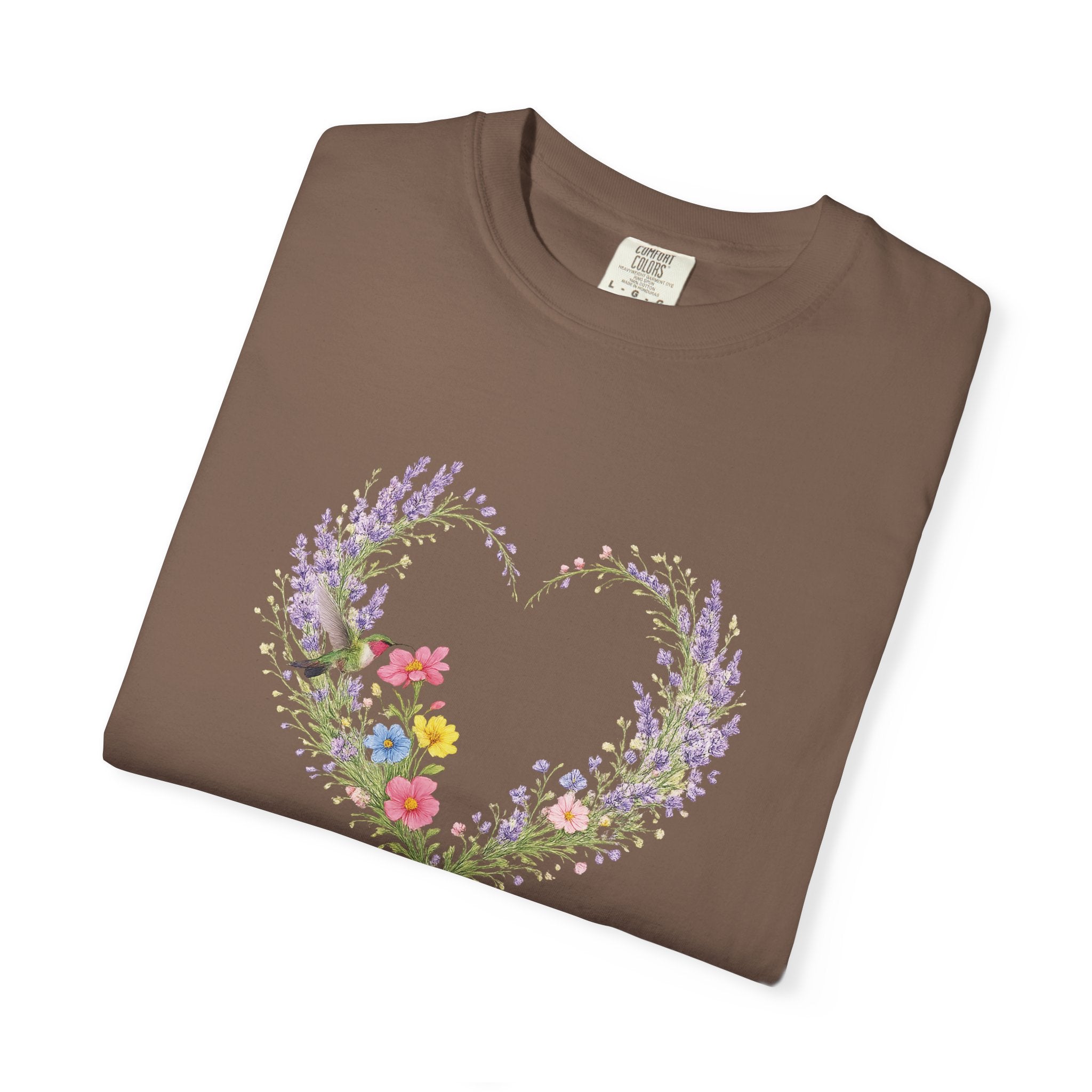 She Is Clothed With Strength And Dignity Floral Tee, Proverbs 31:25 Shirt, Christian Women Gift, Wildflower Heart, Redeemed Faith Apparel