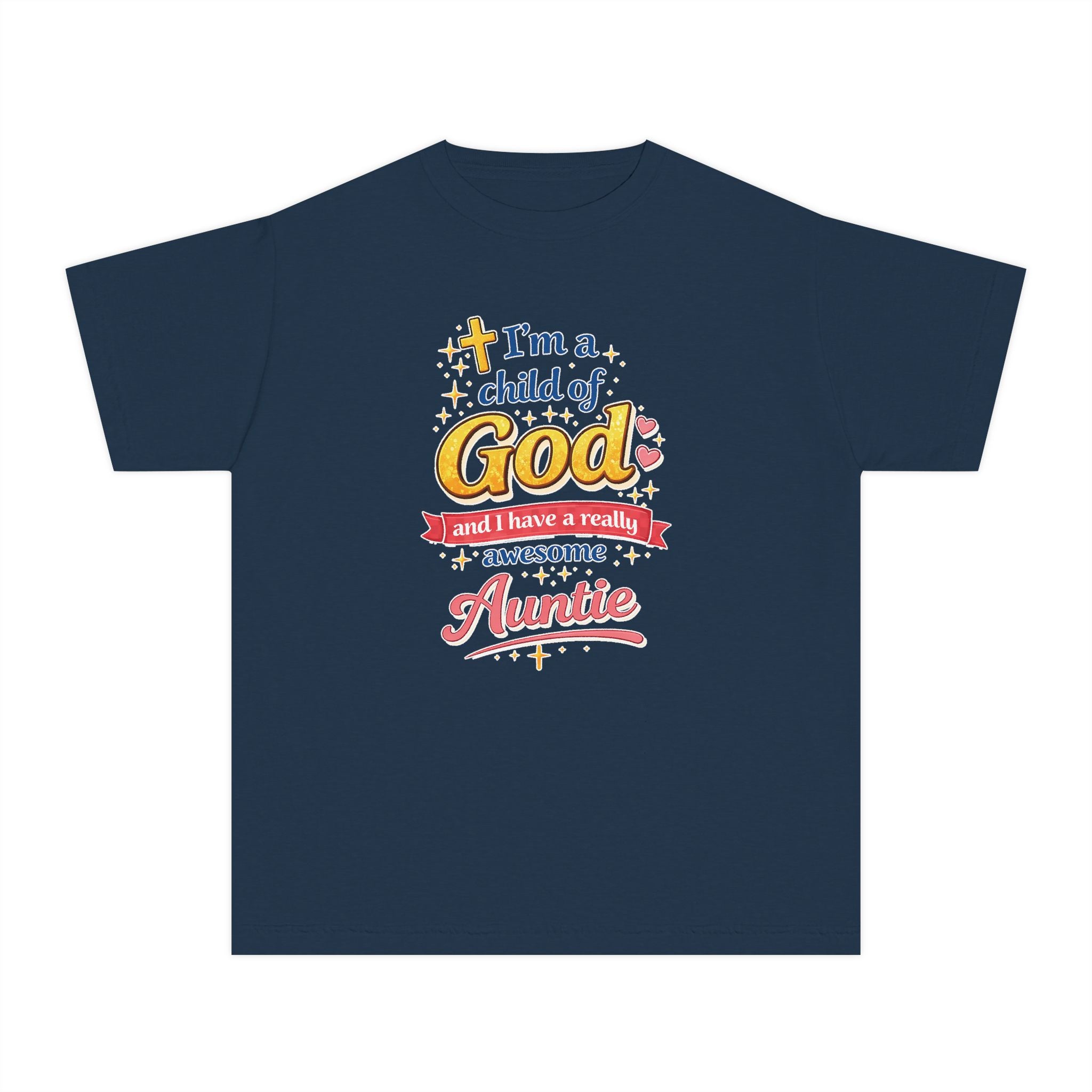 Im a Child of God Youth Shirt and Awesome Auntie, Christian Family Shirt Youth, Grandma Grandpa Mom Dad Shirt, Youth Christian Faith Shirt