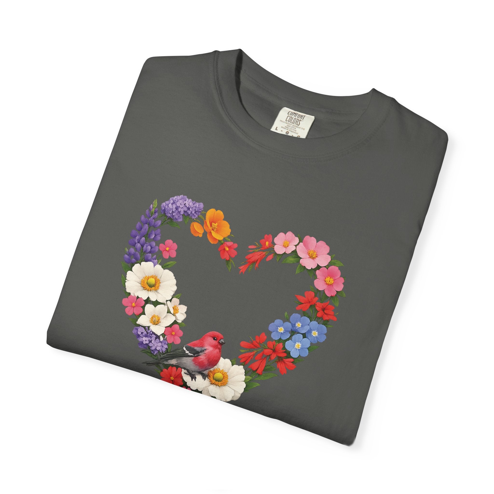For God Has Not Given Us A Spirit Of Fear Floral Tee, 2 Timothy 1:7 Shirt, Christian Women Gift, Wildflower Heart, Redeemed Faith Apparel
