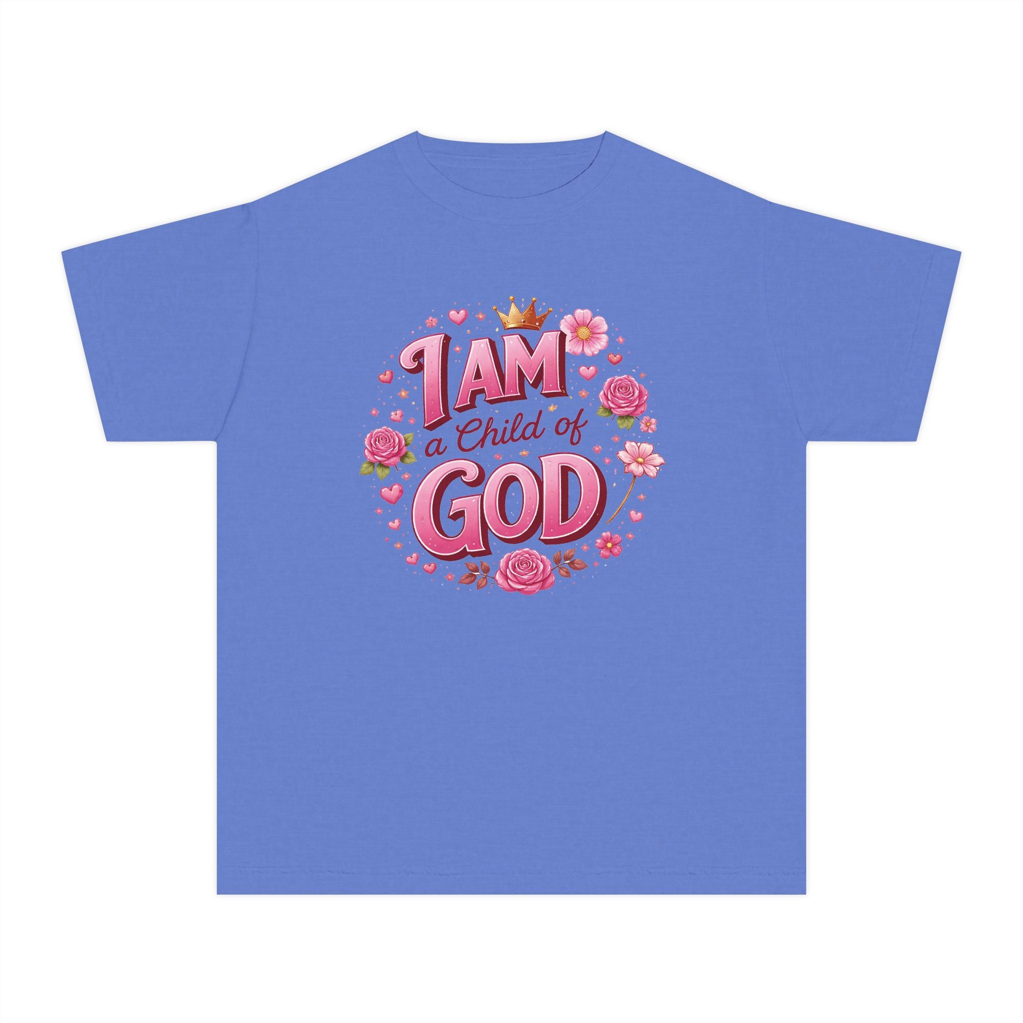 I Am a Child of God Youth Shirt, Christian Girl Shirt, Faith Shirt for Girls, Bible Shirt Youth, Christian Kids Tee, Church Shirt