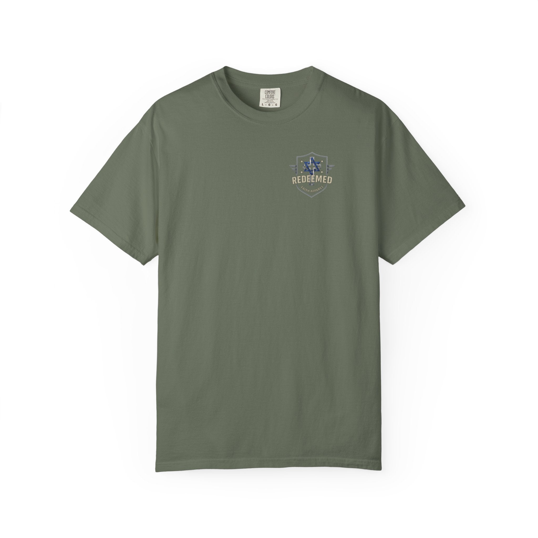 I Stand With Israel Christian T-Shirt, Lion of Judah Faith Tee, Israel Support Shirt, Christian Patriot Shirt, Redeemed Faith Apparel