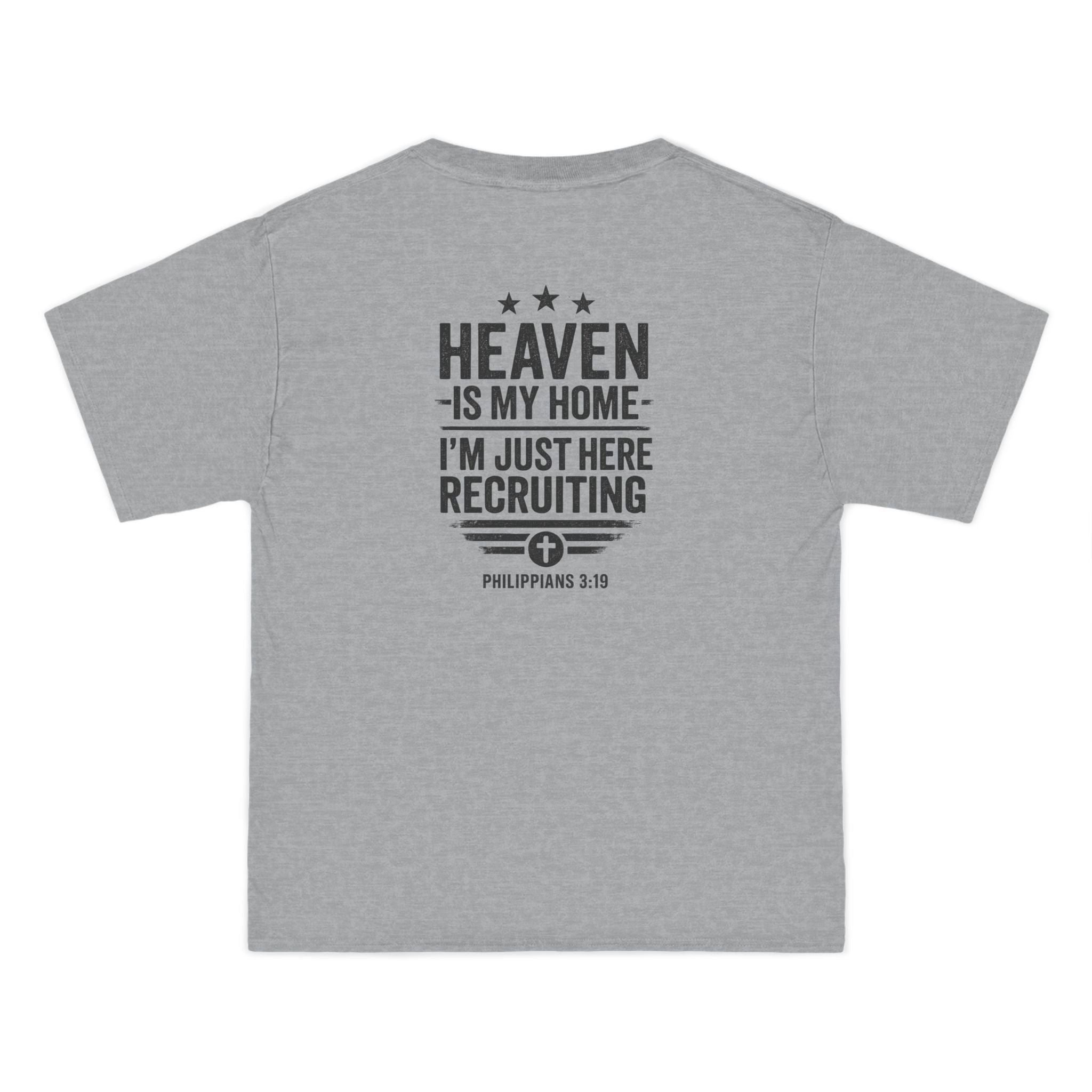 Heaven Is My Home Shirt - Philippians 3:19 Christian Recruiting Tee, Evangelism Faith T-Shirt, Inspirational Shirt, Perfect for Church