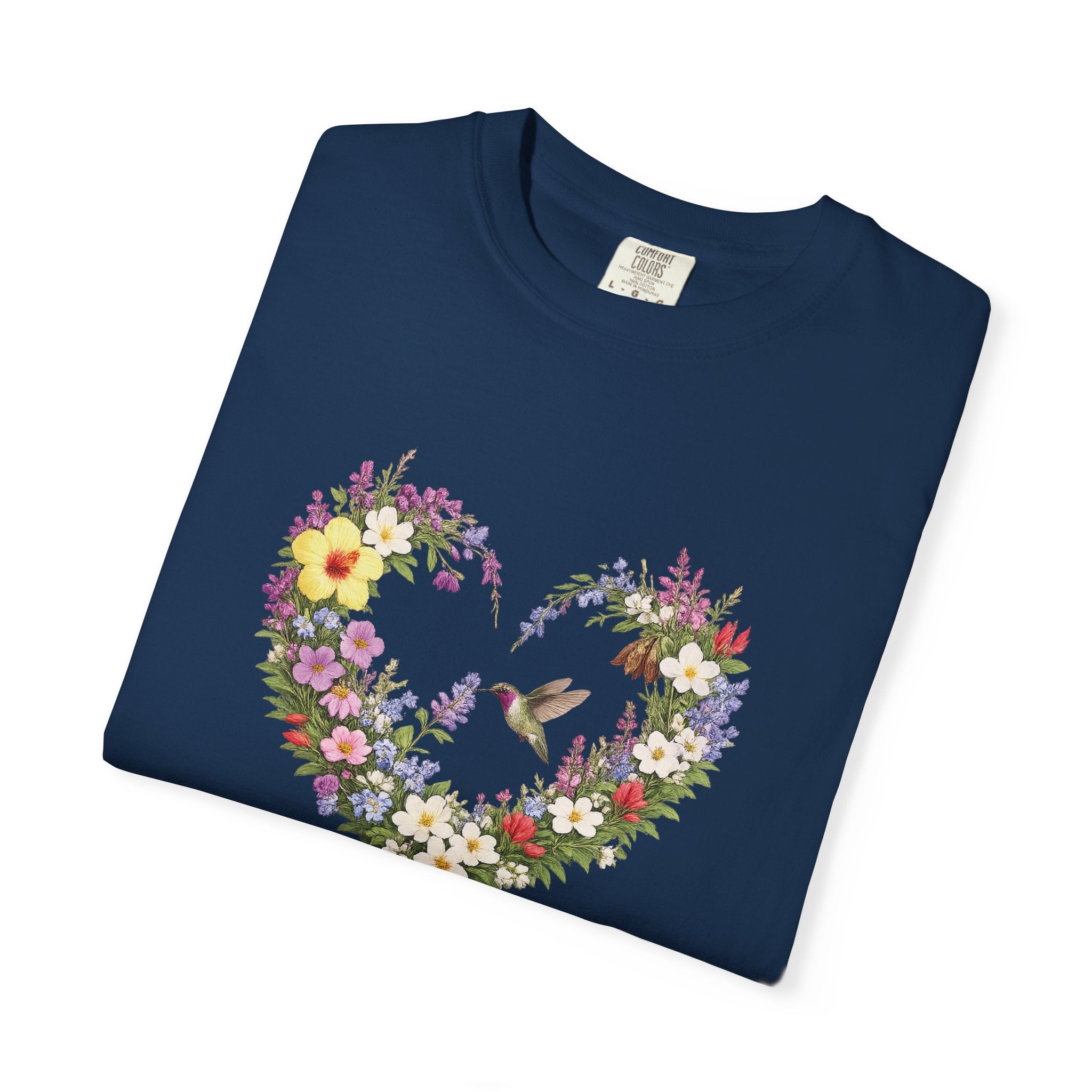 Gods Masterpiece Floral Heart T-shirt, Ephesians 2:10 Christian Shirt, Christian Women Gift, Wildflower Heart, Redeemed Faith Apparel