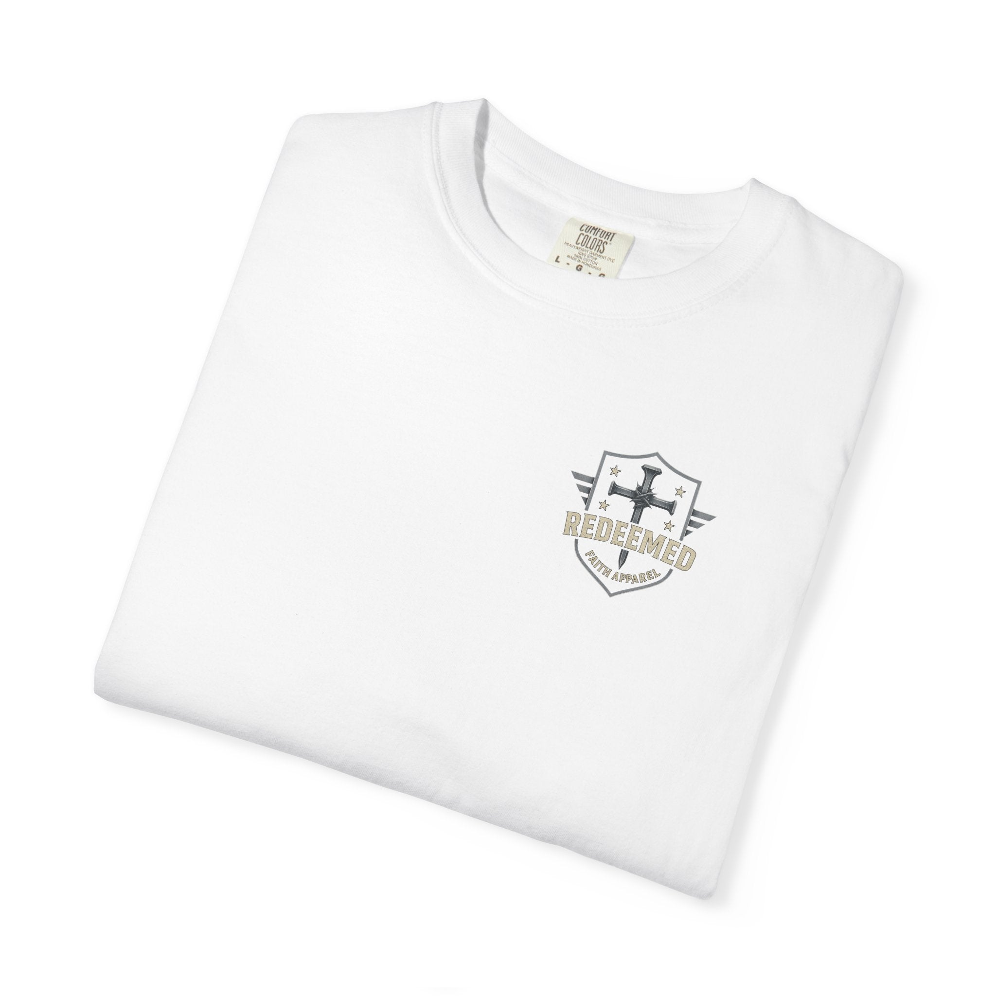 Stand for the Flag Kneel for the Cross T-Shirt, Christian Patriotic T-Shirt, American Flag & Cross Shirt, Redeemed Faith Apparel