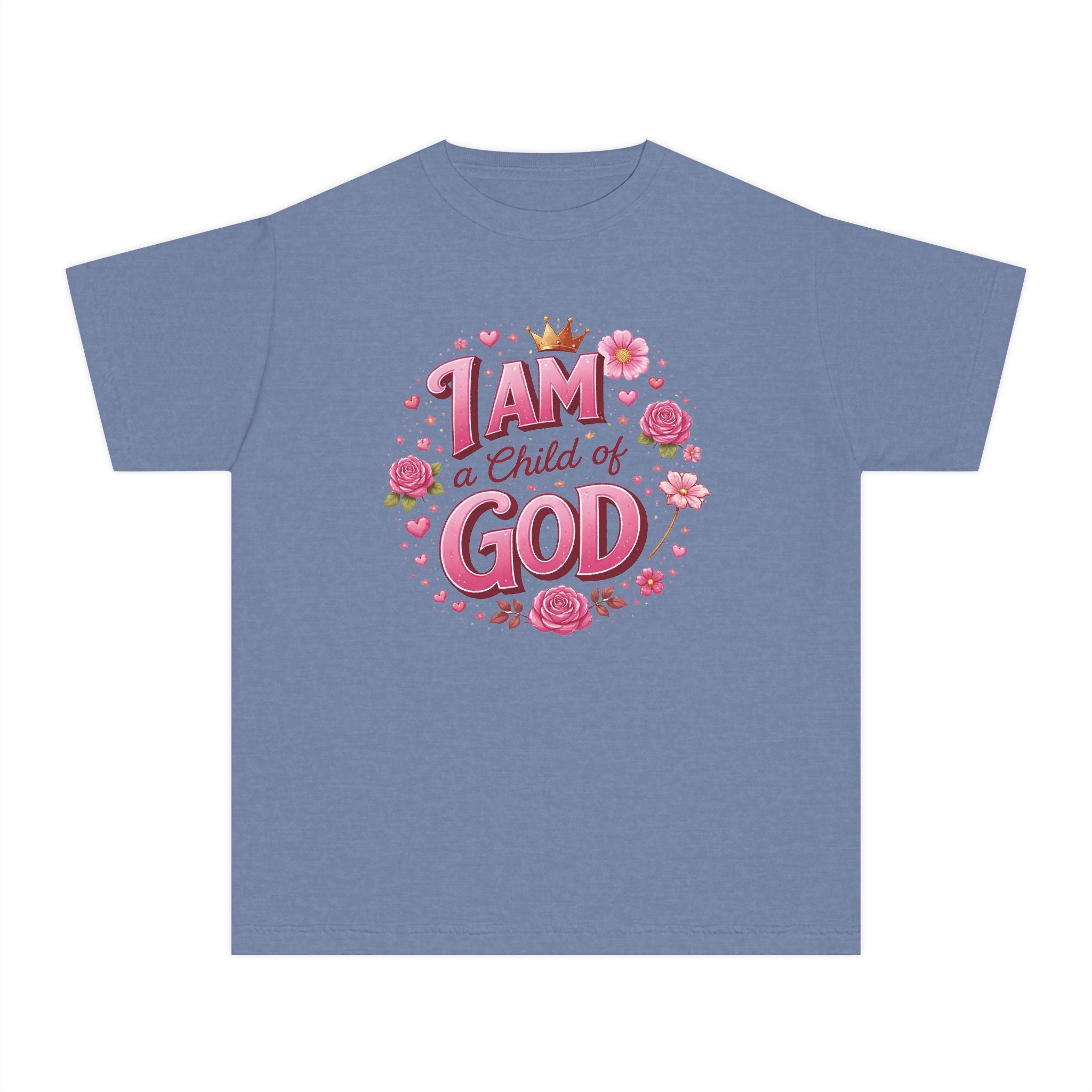 I Am a Child of God Youth Shirt, Christian Girl Shirt, Faith Shirt for Girls, Bible Shirt Youth, Christian Kids Tee, Church Shirt