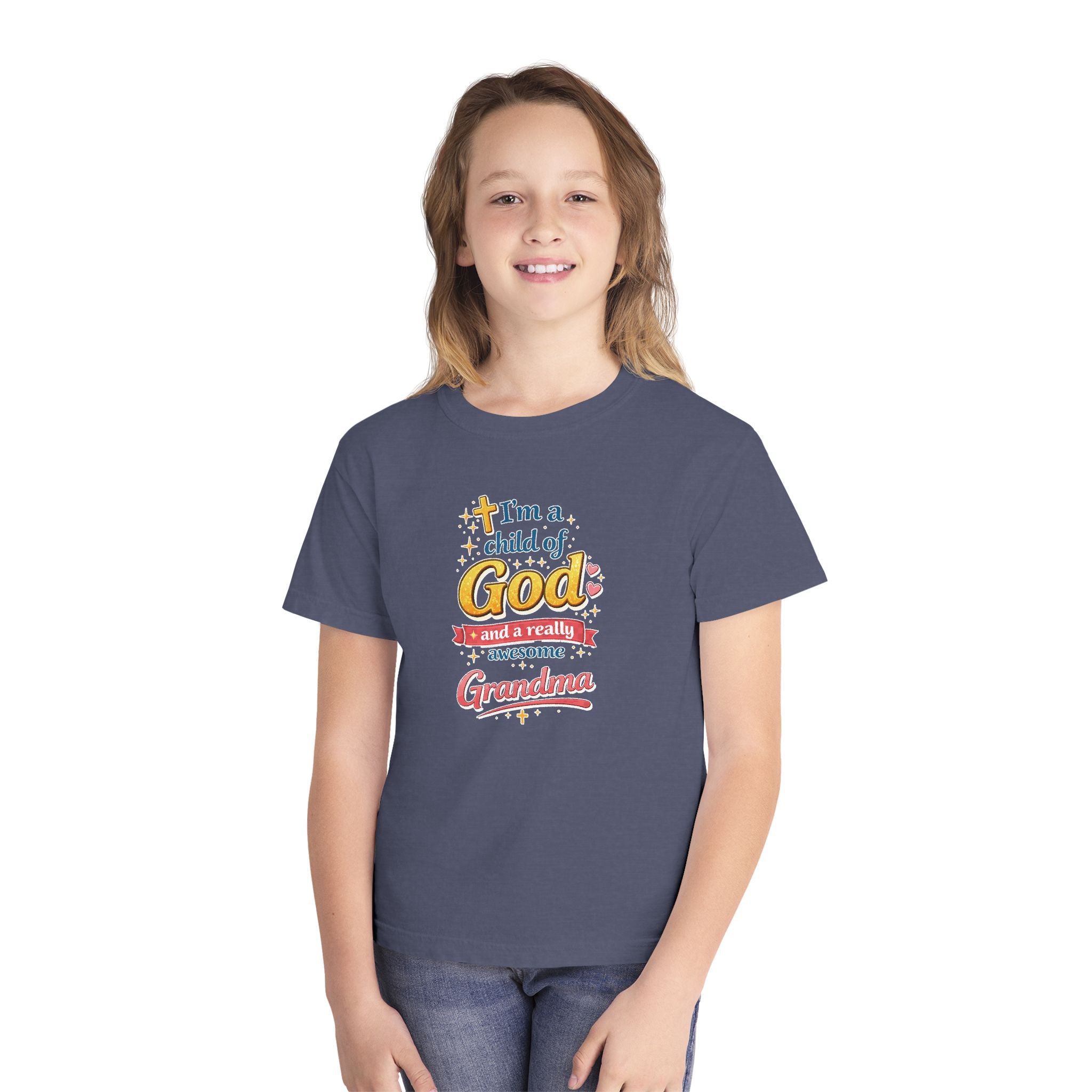 Im a Child of God Youth Shirt and Awesome Grandma, Christian Family Shirt Youth, Grandma Grandpa Mom Dad Shirt, Youth Christian Faith Shirt