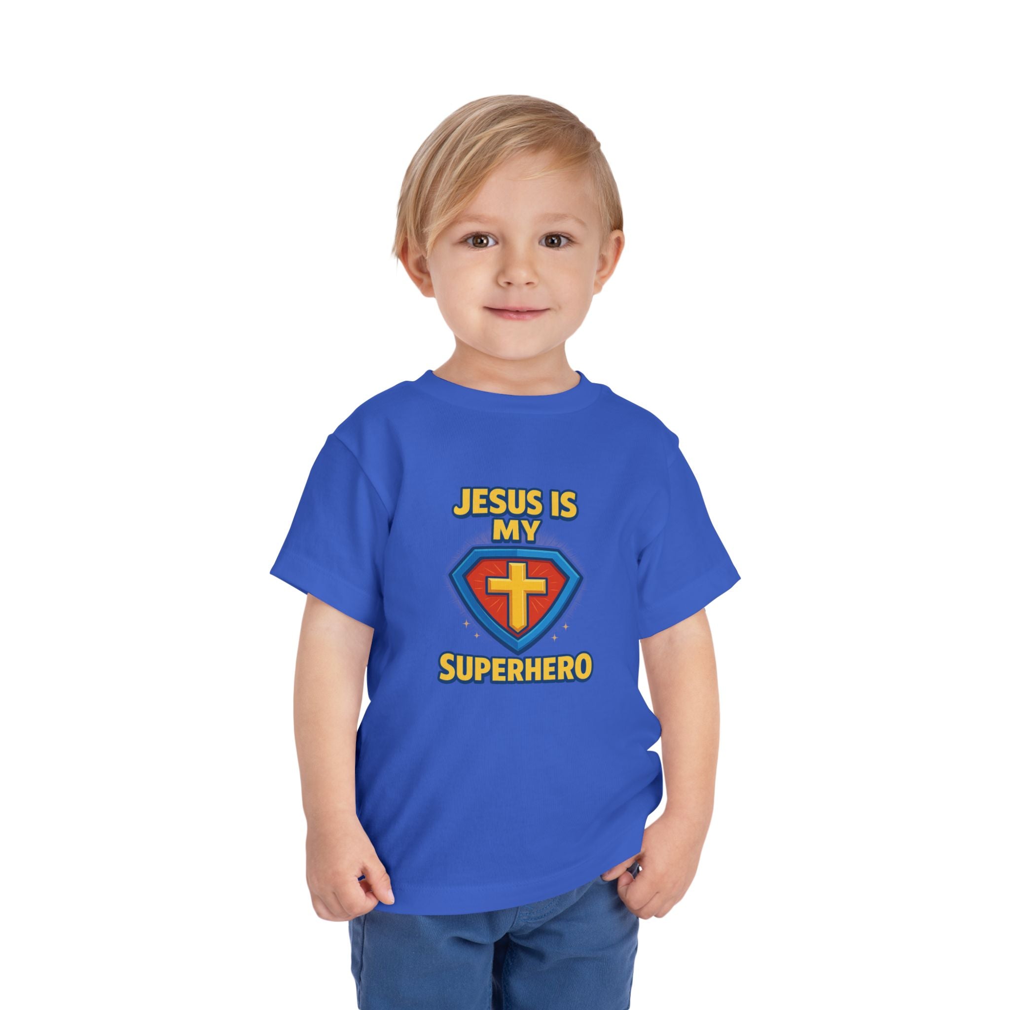 Kids Jesus Is My Superhero Shirt, Kids Christian Shirt, Christian Boy Shirt, Kids Jesus Shirt, Kids Faith Shirt, Redeemed Faith Apparel,