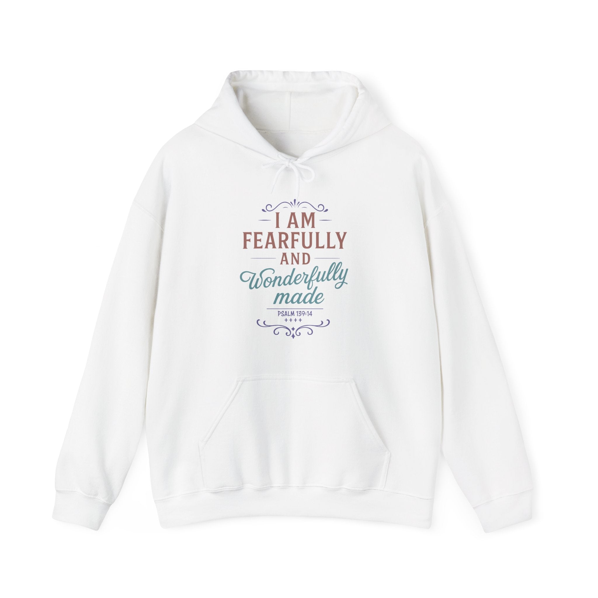 Fearfully and Wonderfully Made Hoodie, Psalm 139 14 Christian Hoodie, Inspirational Faith Hoodie, Gifts for Women, Redeemed Faith Apparel