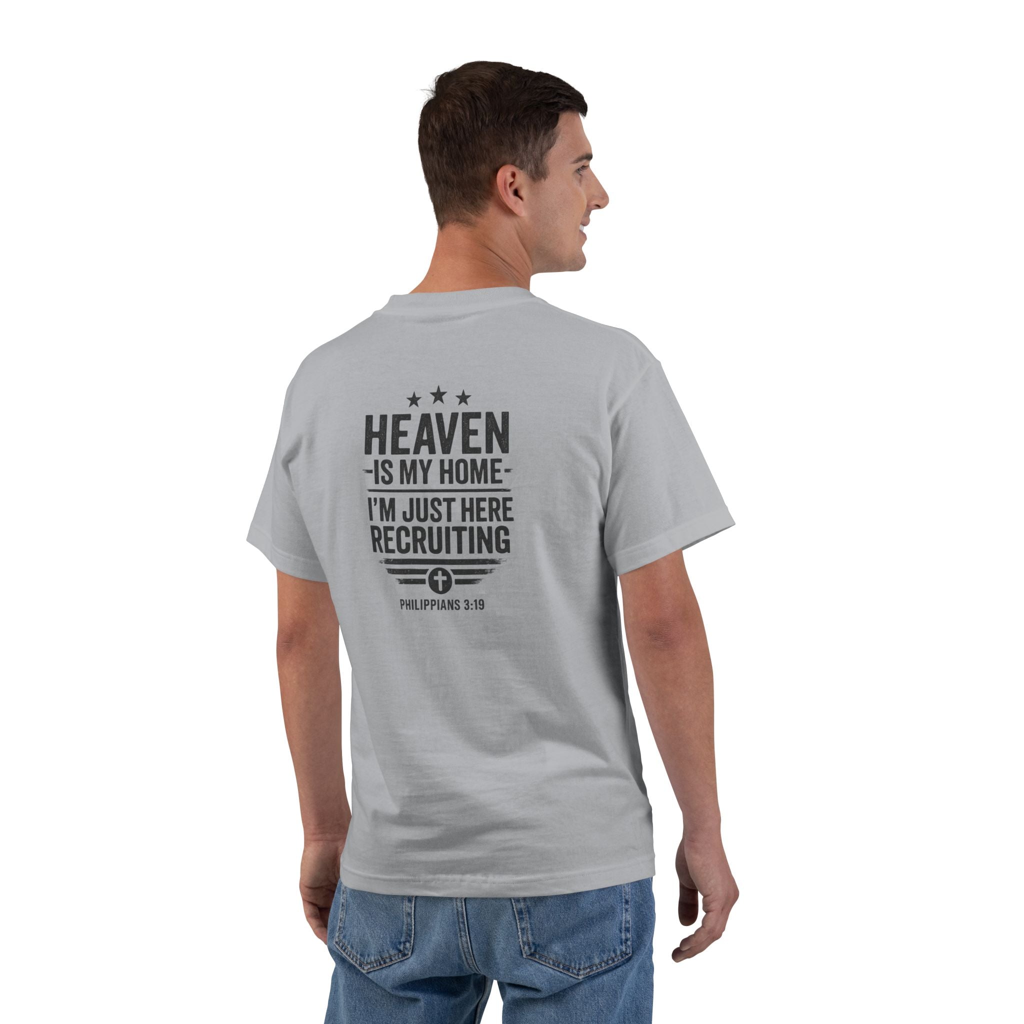 Heaven Is My Home Shirt - Philippians 3:19 Christian Recruiting Tee, Evangelism Faith T-Shirt, Inspirational Shirt, Perfect for Church