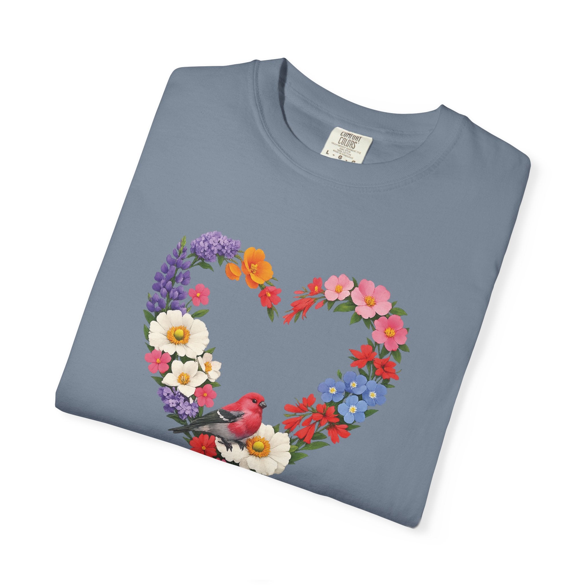 For God Has Not Given Us A Spirit Of Fear Floral Tee, 2 Timothy 1:7 Shirt, Christian Women Gift, Wildflower Heart, Redeemed Faith Apparel