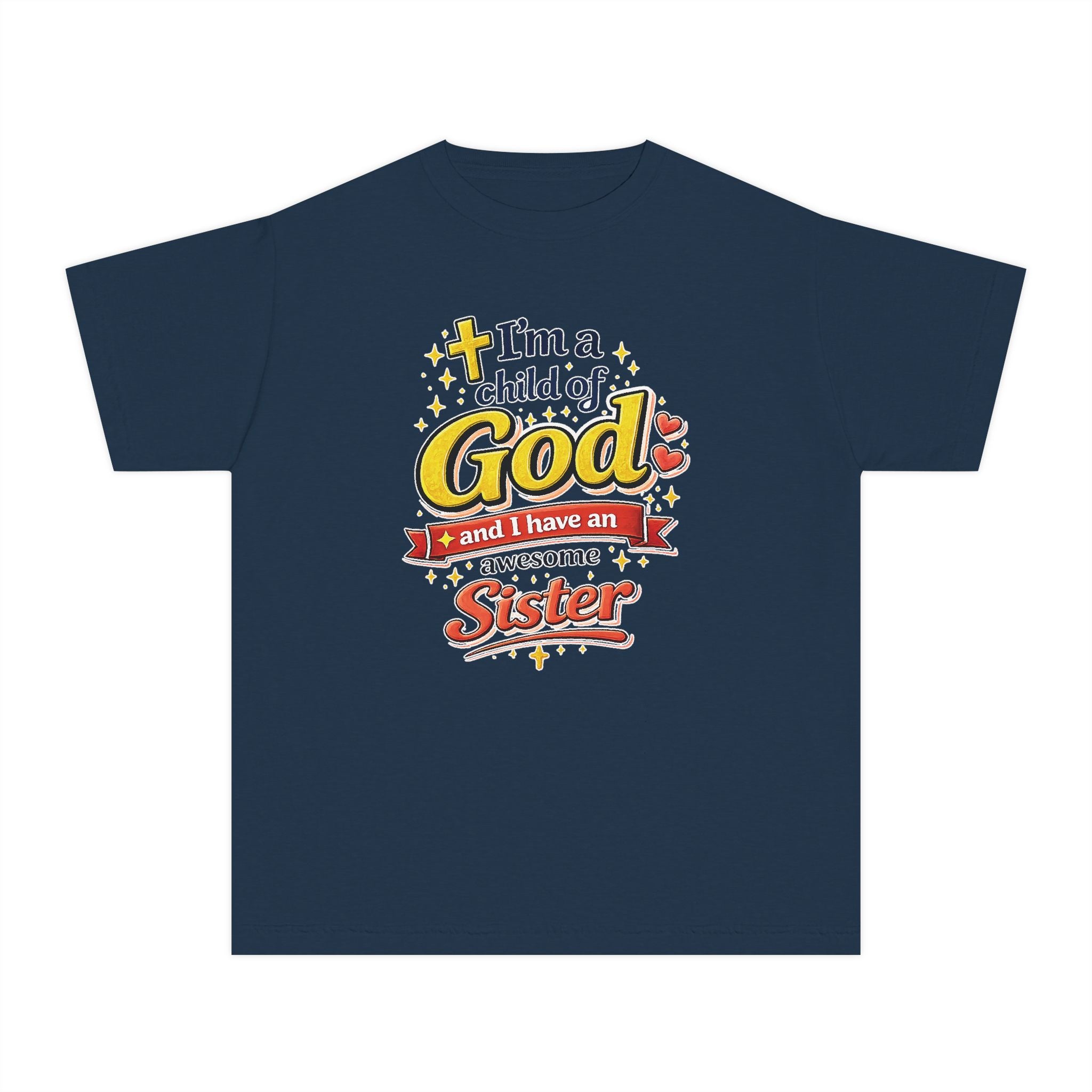 Im a Child of God Youth Shirt and Awesome Sister, Christian Family Shirt Youth, Brother Sister Mom Dad Shirt, Youth Christian Faith Shirt
