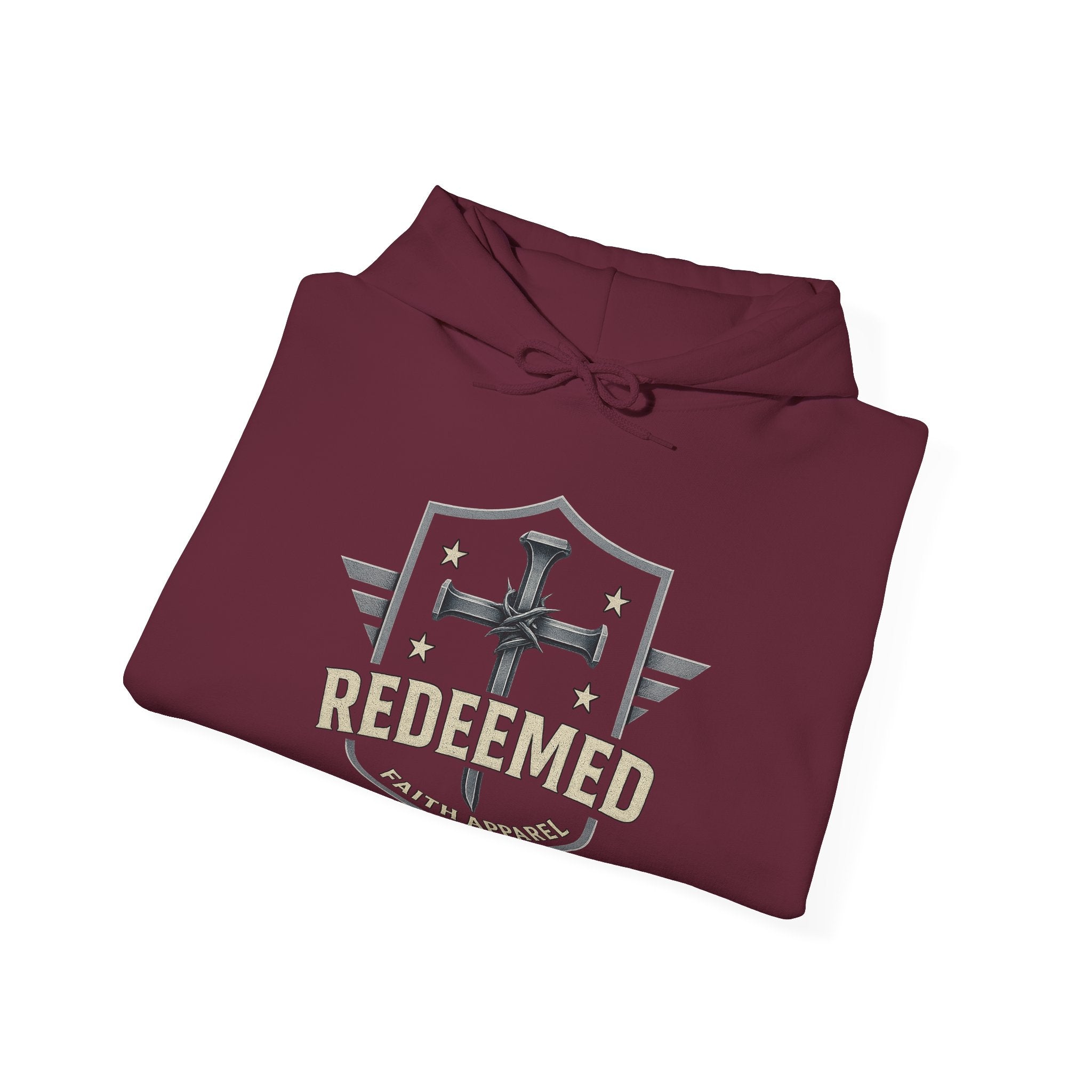 Redeemed Faith Apparel Hoodie, Galatians 2:20 Christian Hoodie, Faith Based Apparel, Jesus Hoodie, Christian Unisex Gift, Faith Clothing