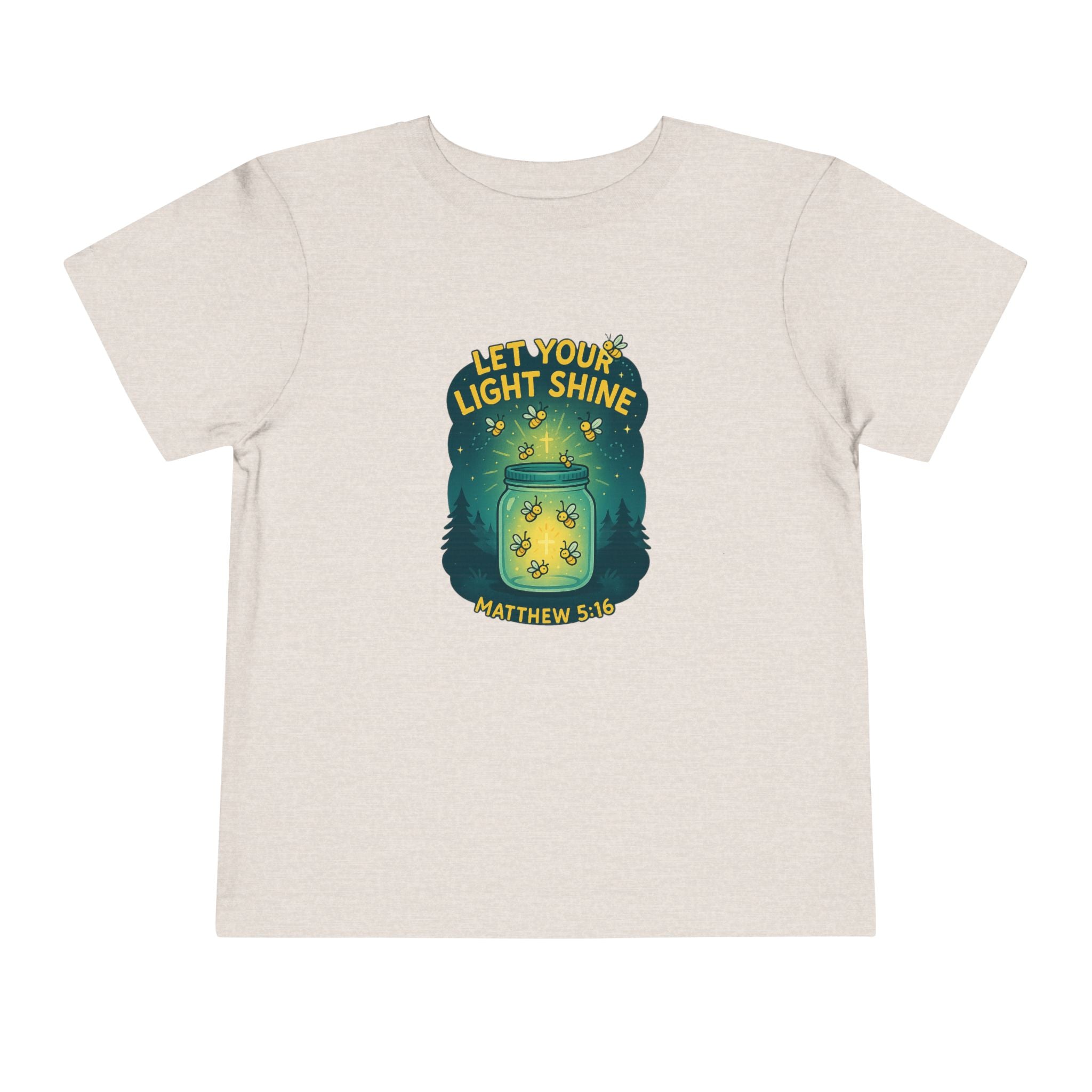 Let Your Light Shine Shirt for Toddlers, Kids Christian Shirt, Matthew 5 16 Shirt, Christian Toddler Shirt, Bible Verse Kids Gift, Redeemed Faith Apparel