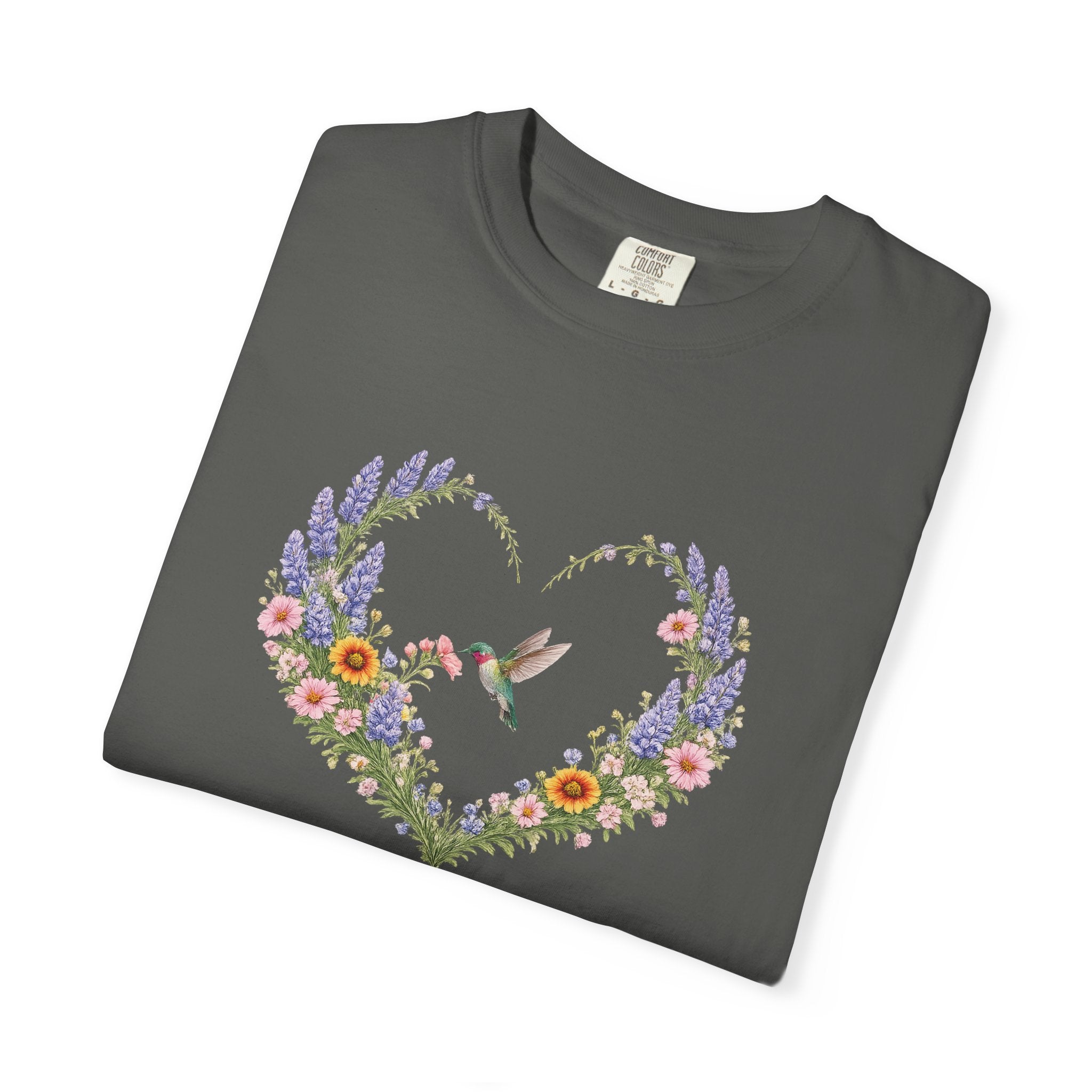 Happy Is She Who Has Believed Floral Tee, Luke 1:45 Shirt, Faith Shirt, Christian Women Gift, Wildflower Heart, Redeemed Faith Apparel
