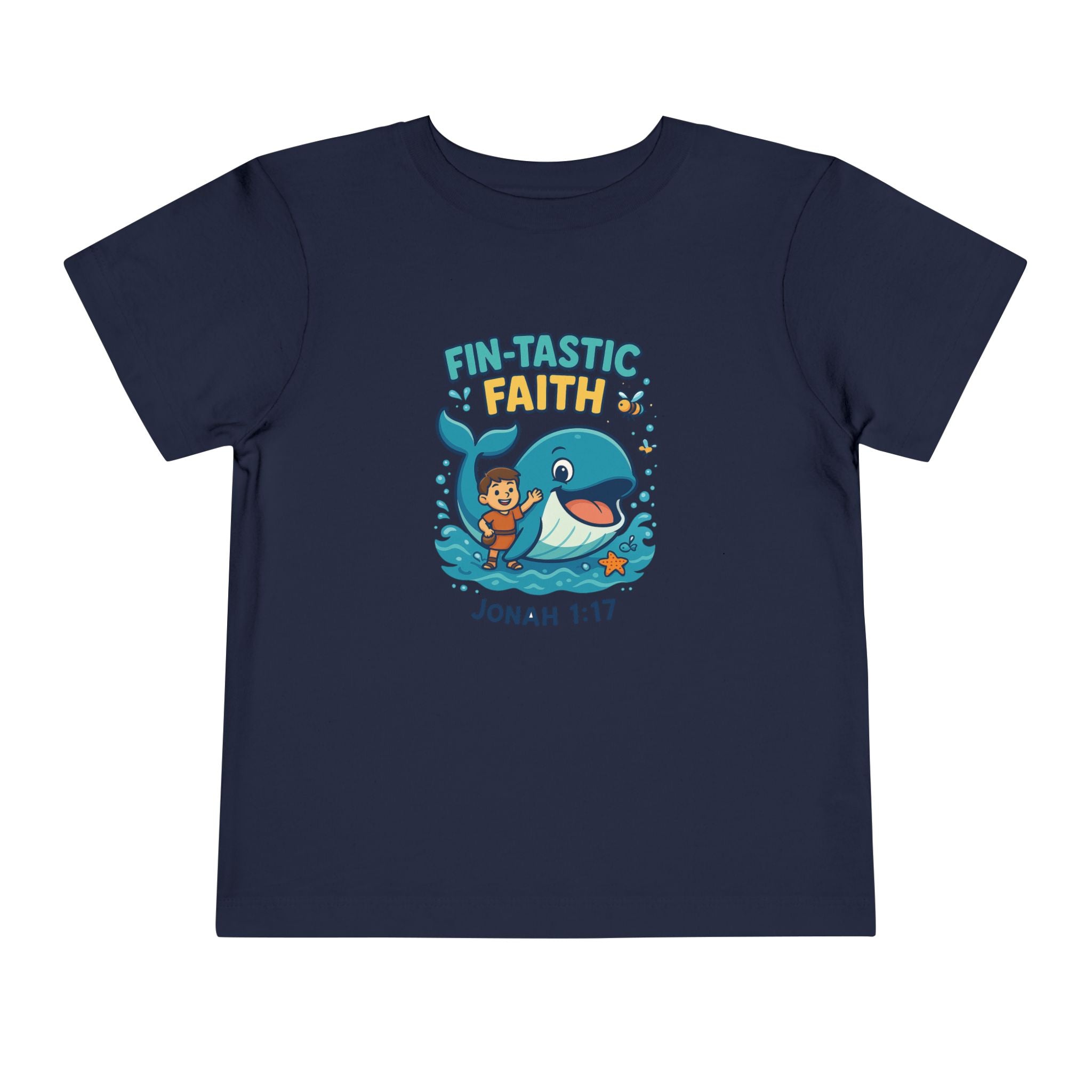 Kids Fin-Tastic Faith Shirt, Christian Kids T-Shirt, Jonah and the Whale, Bible Story Tee, Redeemed Faith Apparel