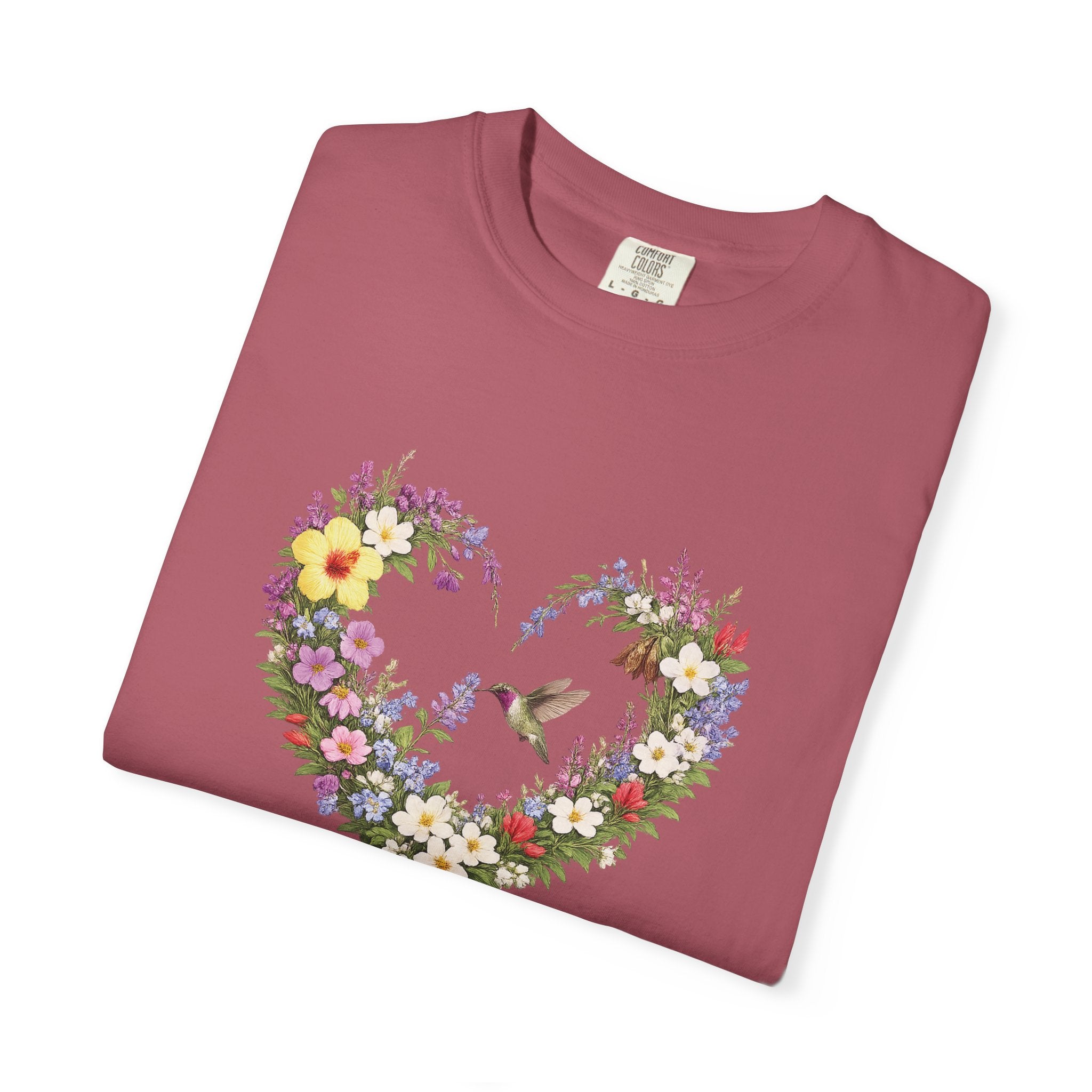 Gods Masterpiece Floral Heart T-shirt, Ephesians 2:10 Christian Shirt, Christian Women Gift, Wildflower Heart, Redeemed Faith Apparel