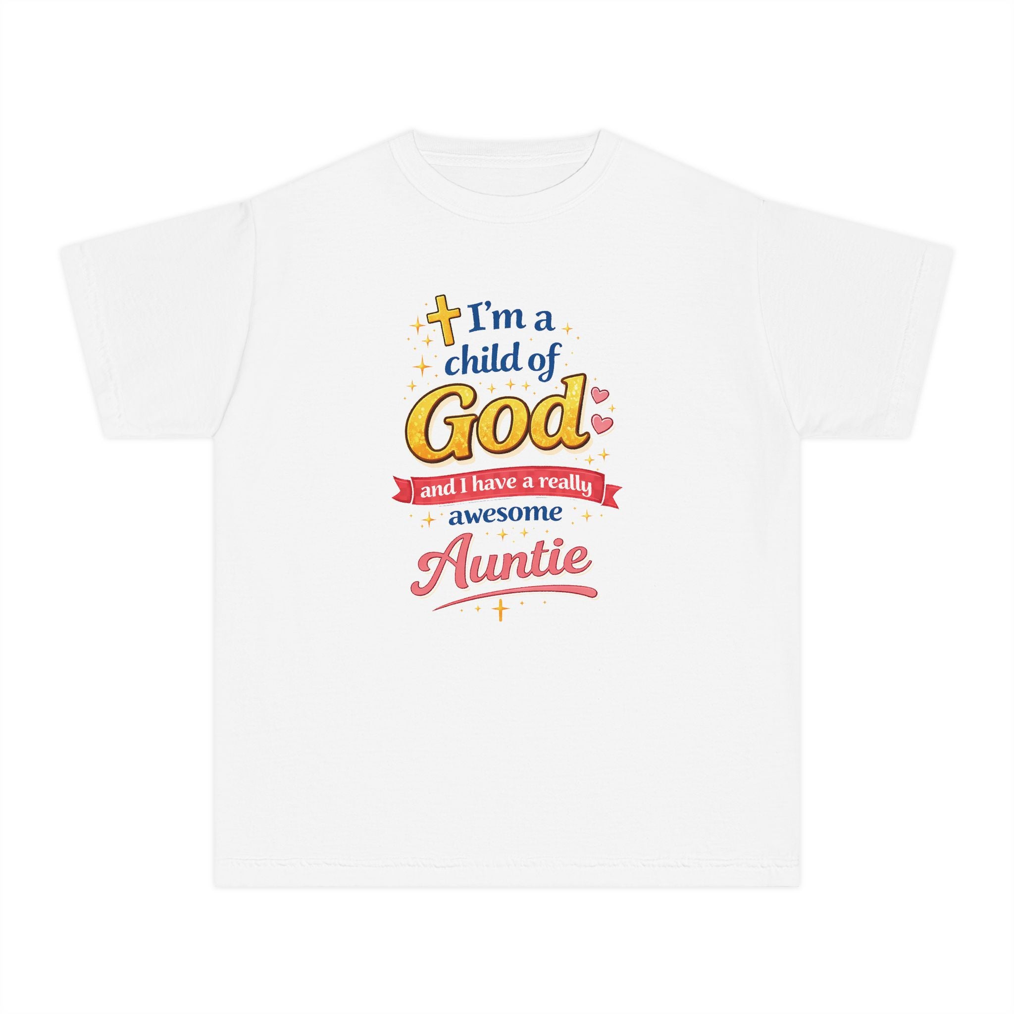 Im a Child of God Youth Shirt and Awesome Auntie, Christian Family Shirt Youth, Grandma Grandpa Mom Dad Shirt, Youth Christian Faith Shirt
