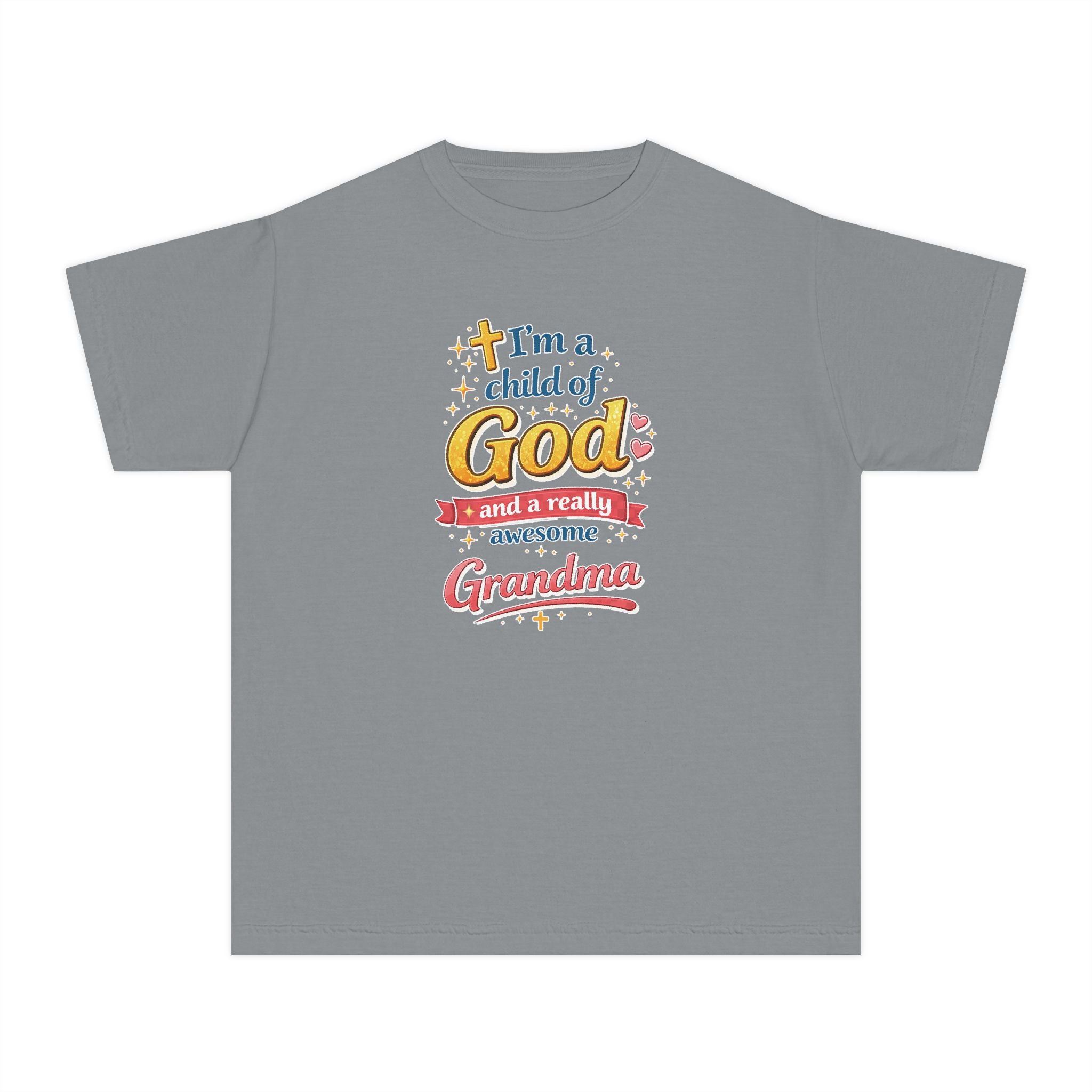 Im a Child of God Youth Shirt and Awesome Grandma, Christian Family Shirt Youth, Grandma Grandpa Mom Dad Shirt, Youth Christian Faith Shirt