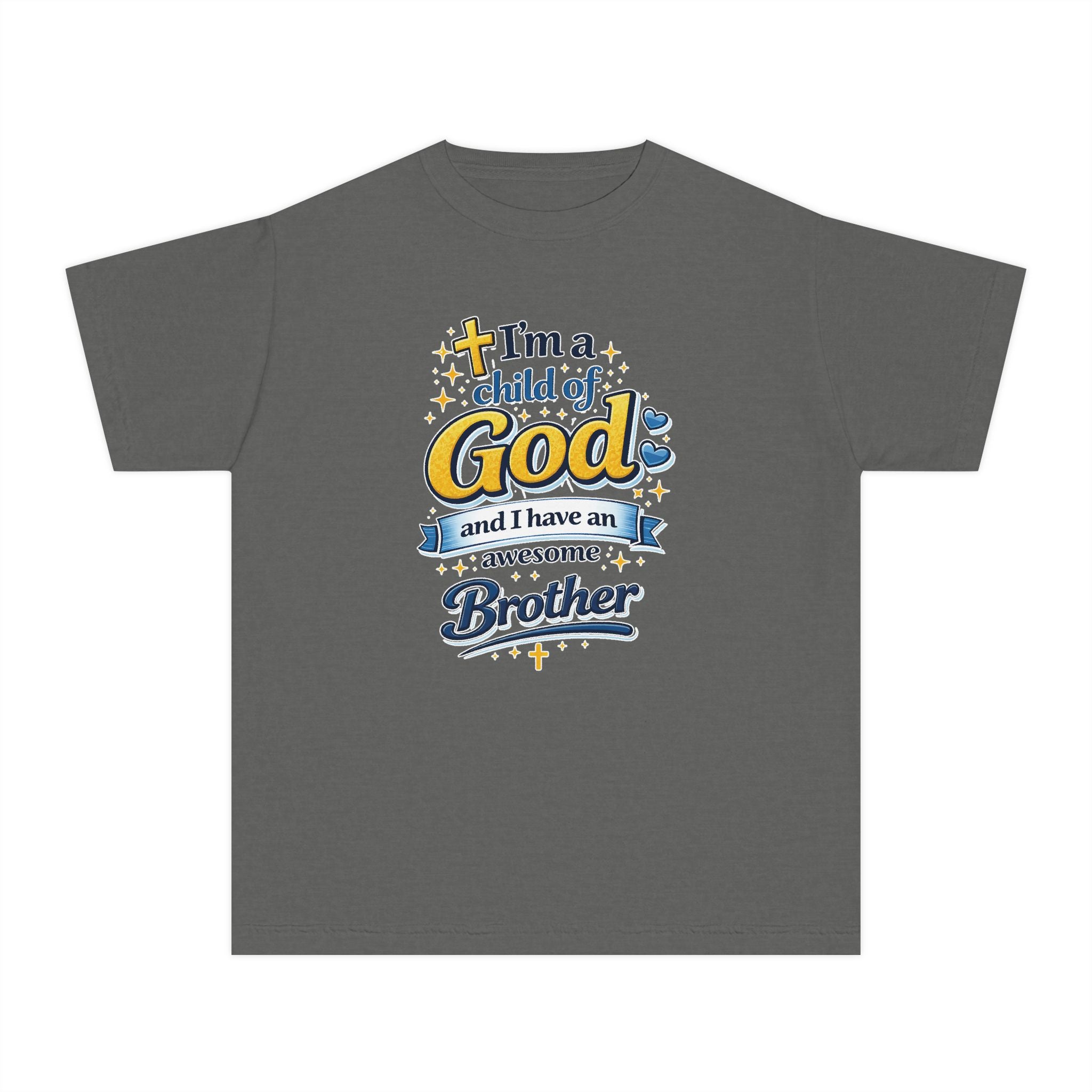 Im a Child of God Youth Shirt and Awesome Brother, Christian Family Shirt Youth, Brother Sister Mom Dad Shirt, Youth Christian Faith Shirt