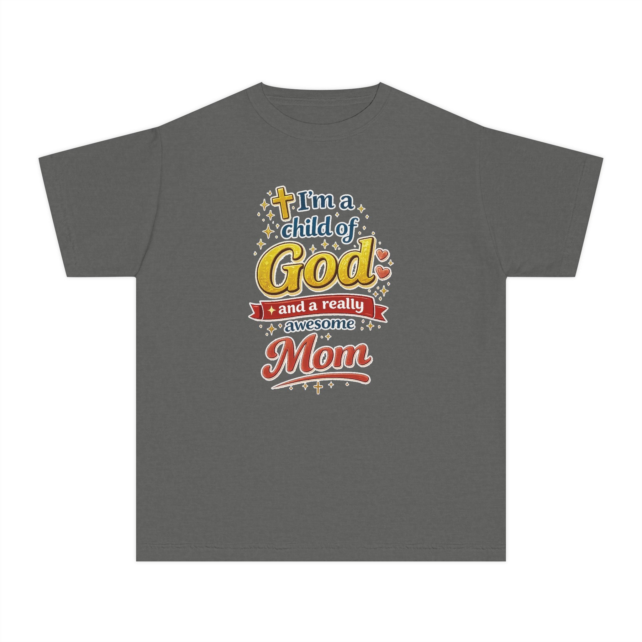 Im a Child of God Youth Shirt and Awesome Mom, Christian Family Shirt Youth, Grandma Grandpa Mom Dad Shirt, Youth Christian Faith Shirt